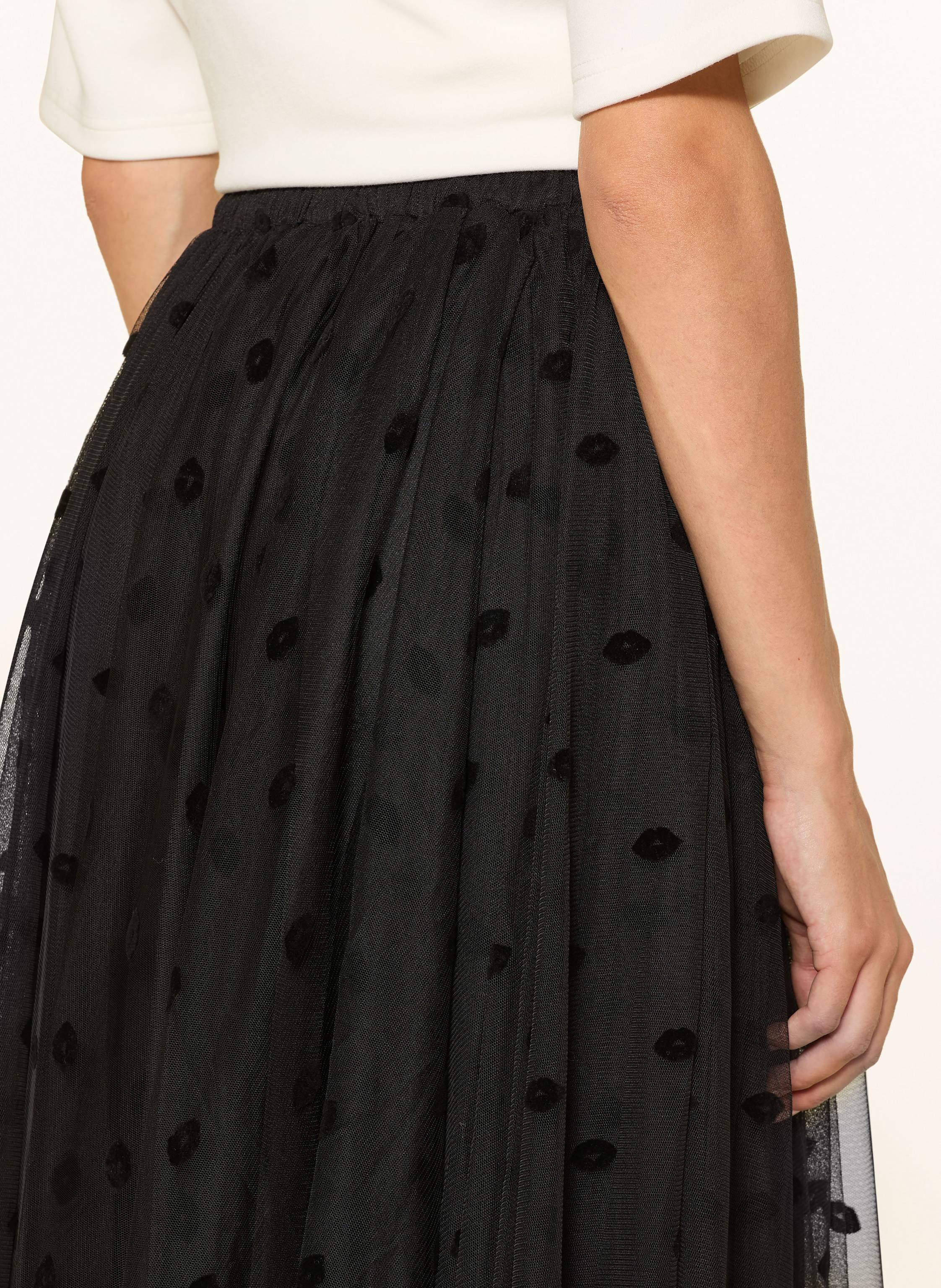 Thumbnail - Miss Goodlife Tüll-Rock Kisses schwarz