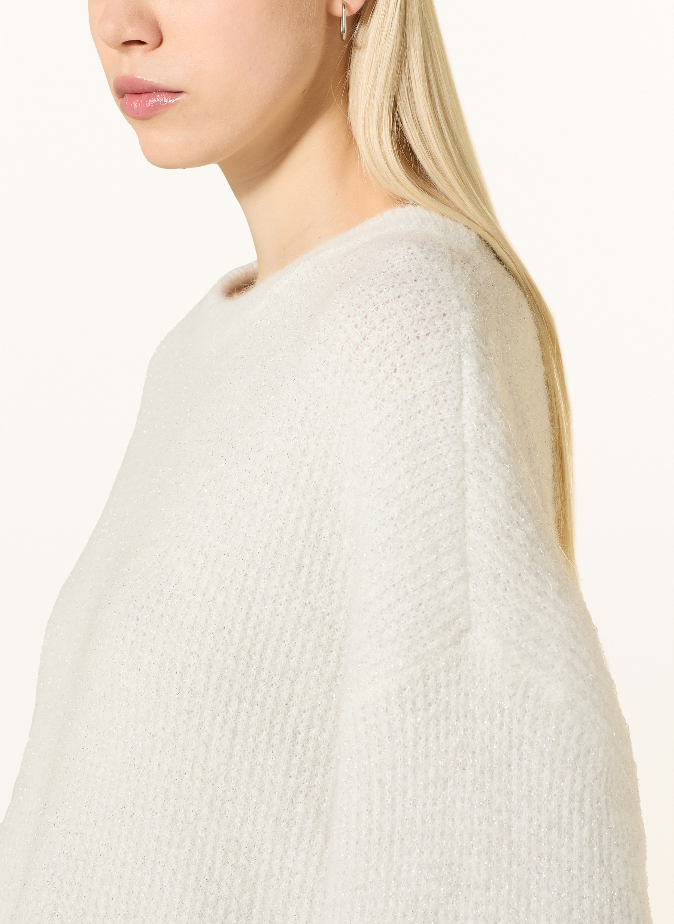 Thumbnail - Gestuz Pullover Gzalpha Mit Alpaka Und Glitzergarn weiss