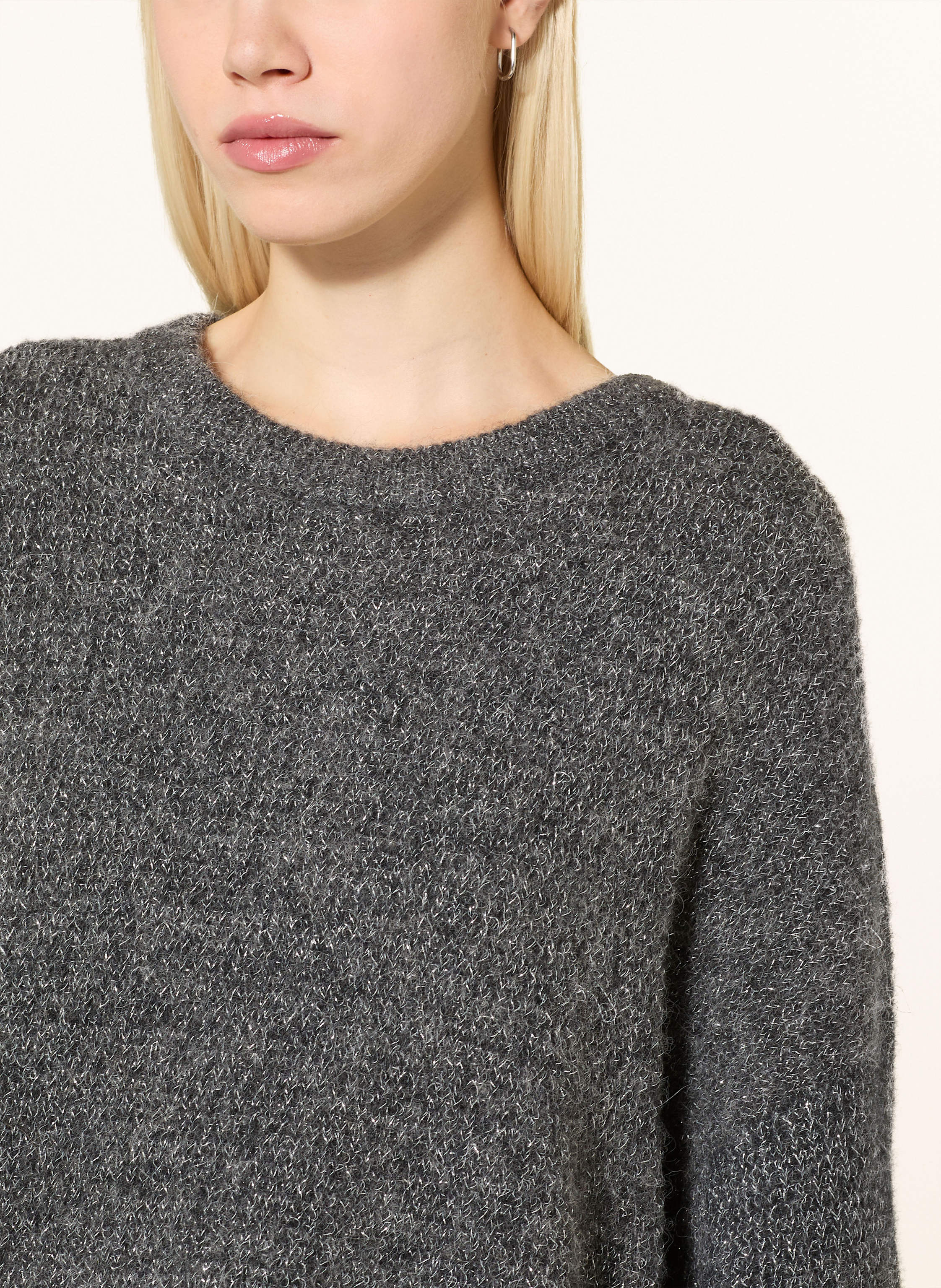 Thumbnail - Gestuz Pullover Gzalpha Mit Alpaka Und Glitzergarn grau