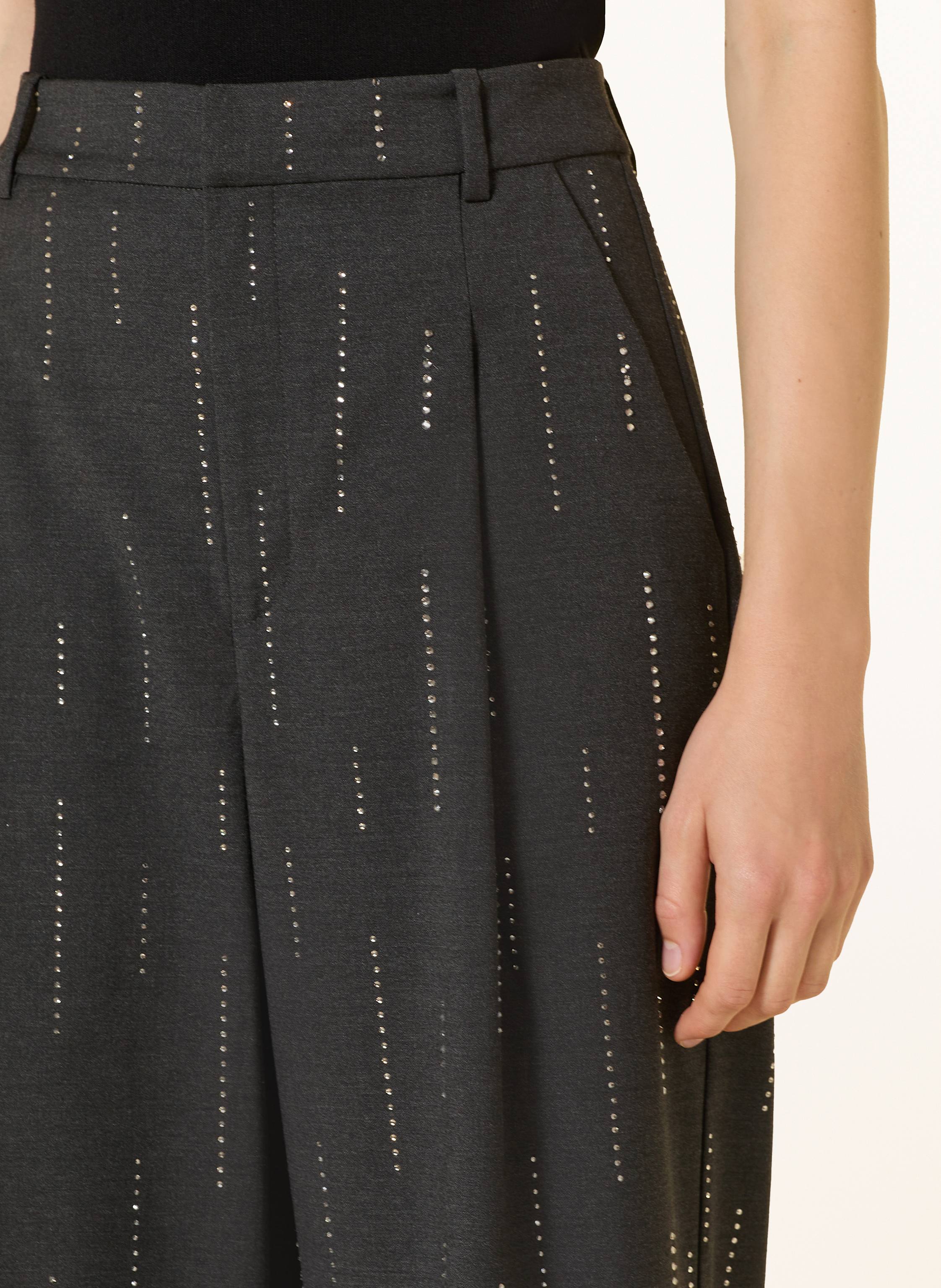 Thumbnail - Gestuz Marlenehose Gzadira Mit Schmcksteinen grau