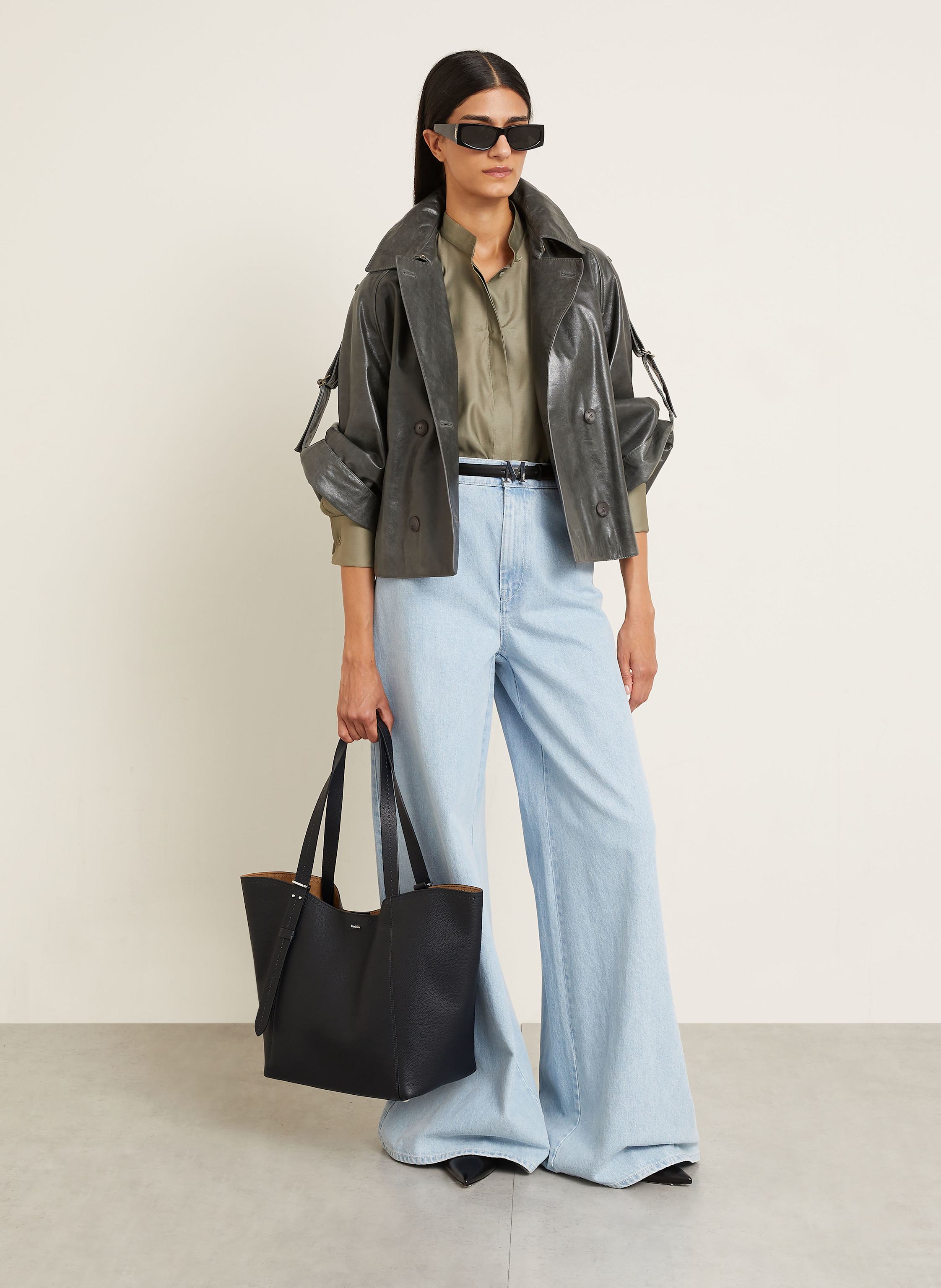 Thumbnail - Max Mara Shopper Mit Pouch schwarz