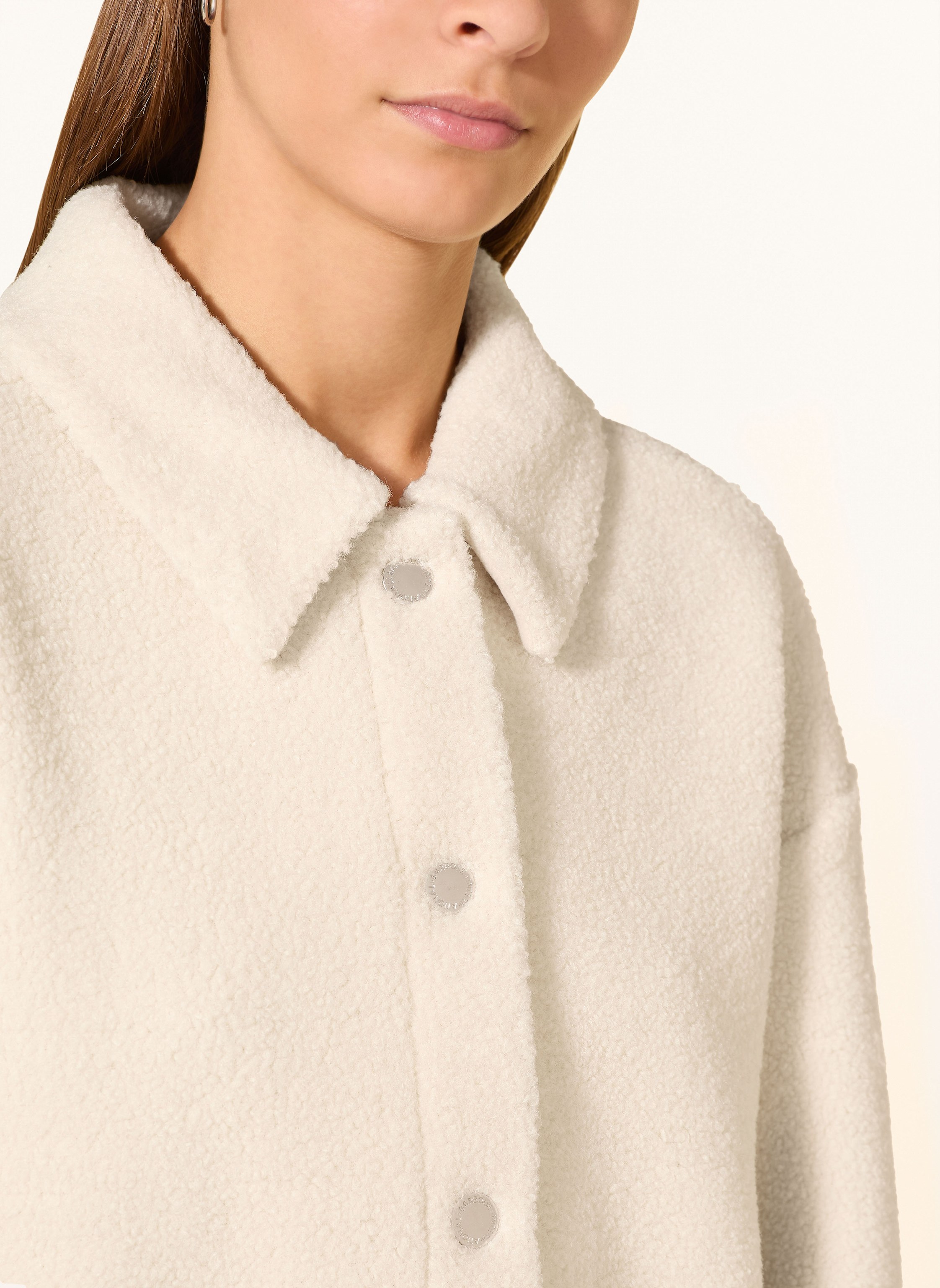 Thumbnail - Barbour International Teddyfell-Jacke Rae weiss