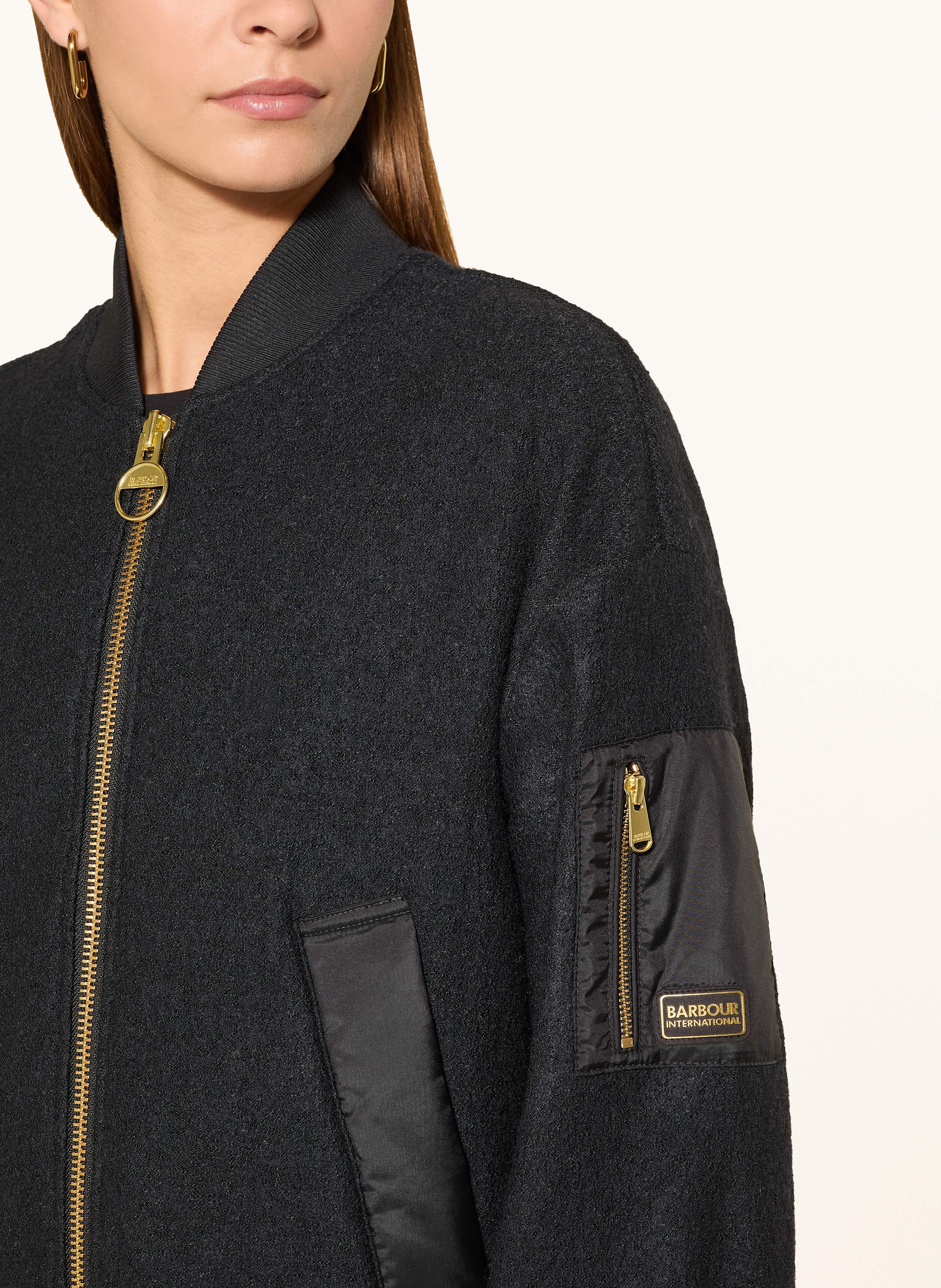 Thumbnail - Barbour International Strick-Blouson Monique schwarz