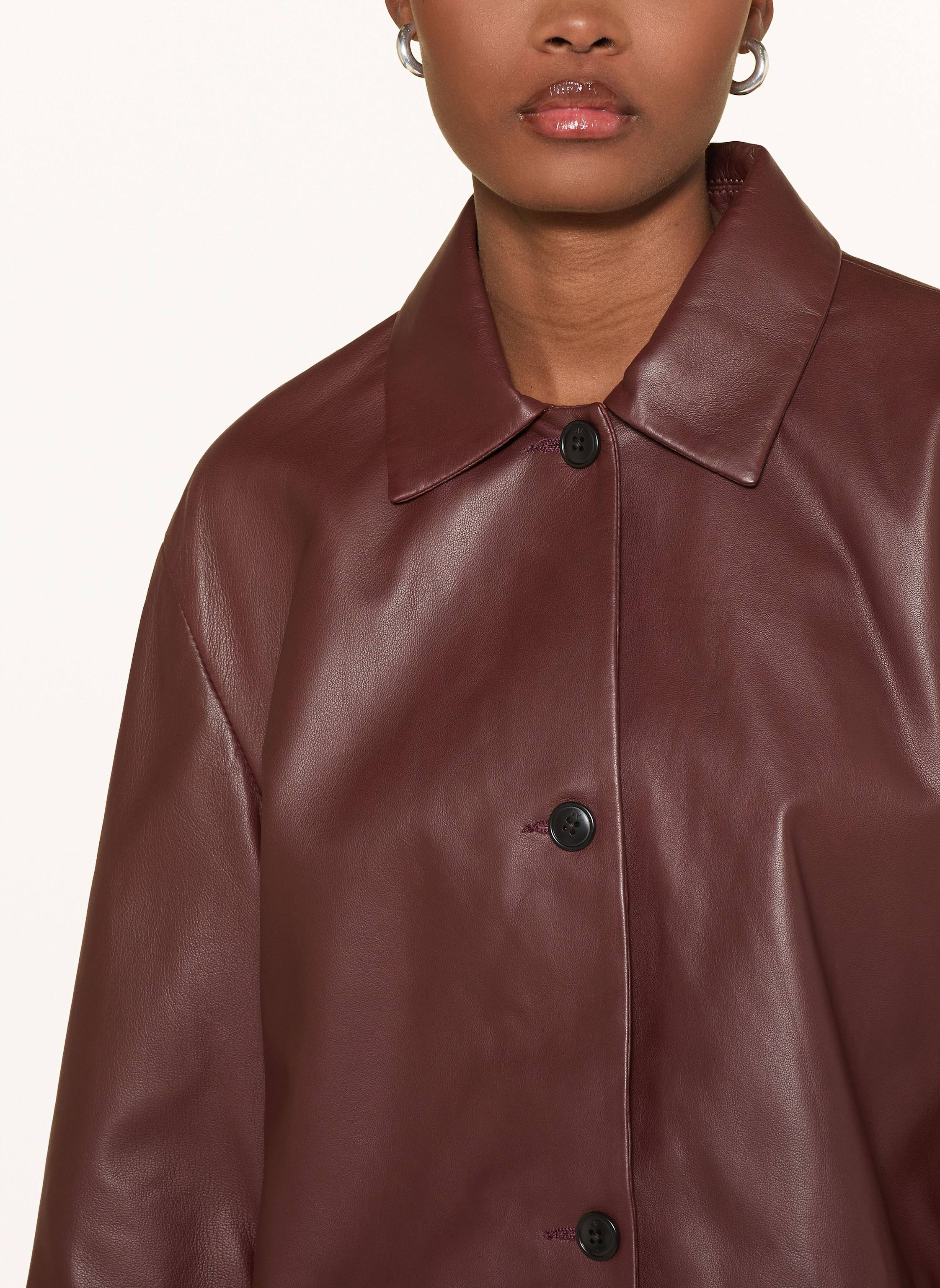 Thumbnail - Studio Ar Lederjacke Hollis rot