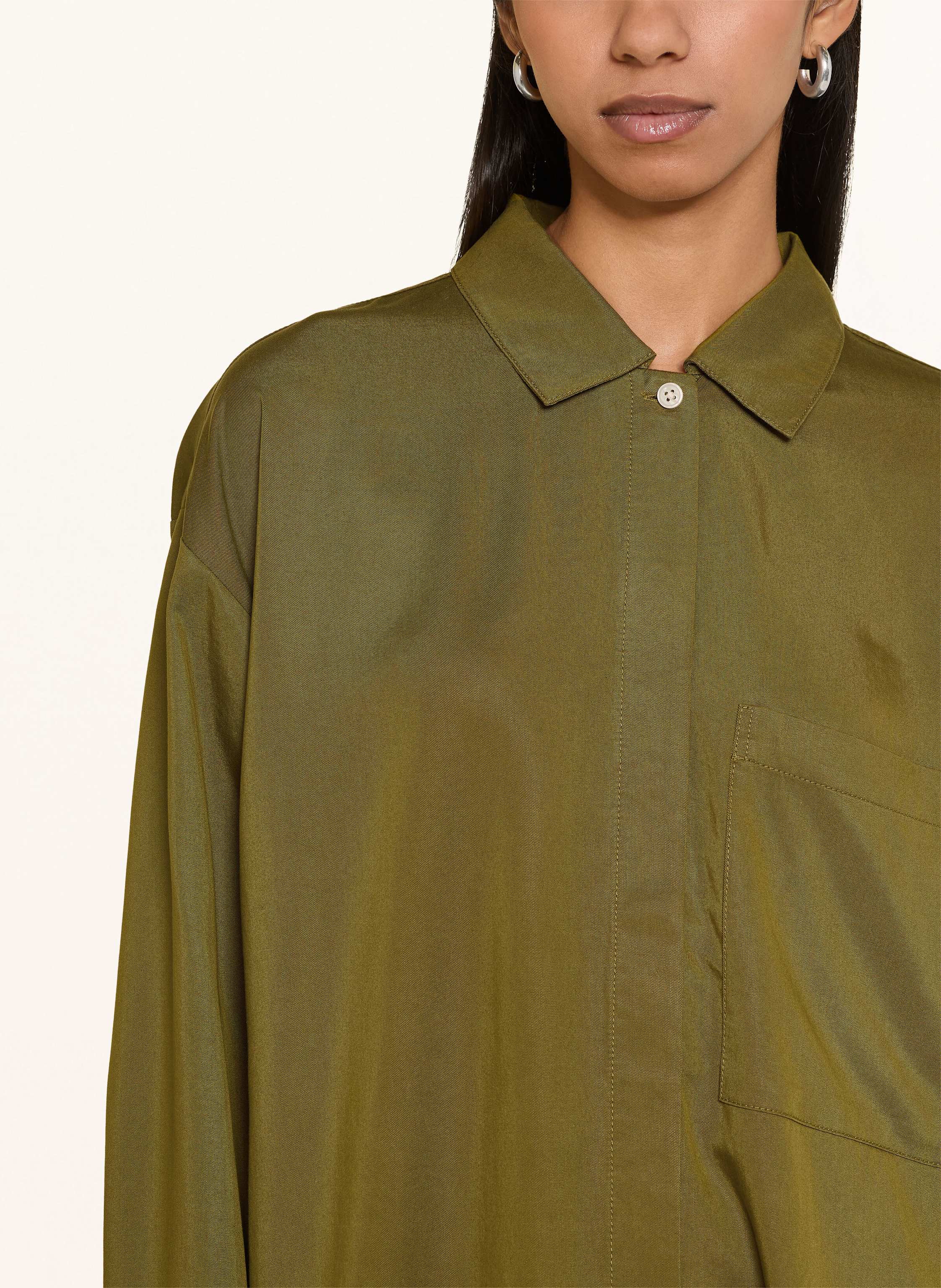 Thumbnail - Marc O'polo Oversized-Hemdbluse gruen