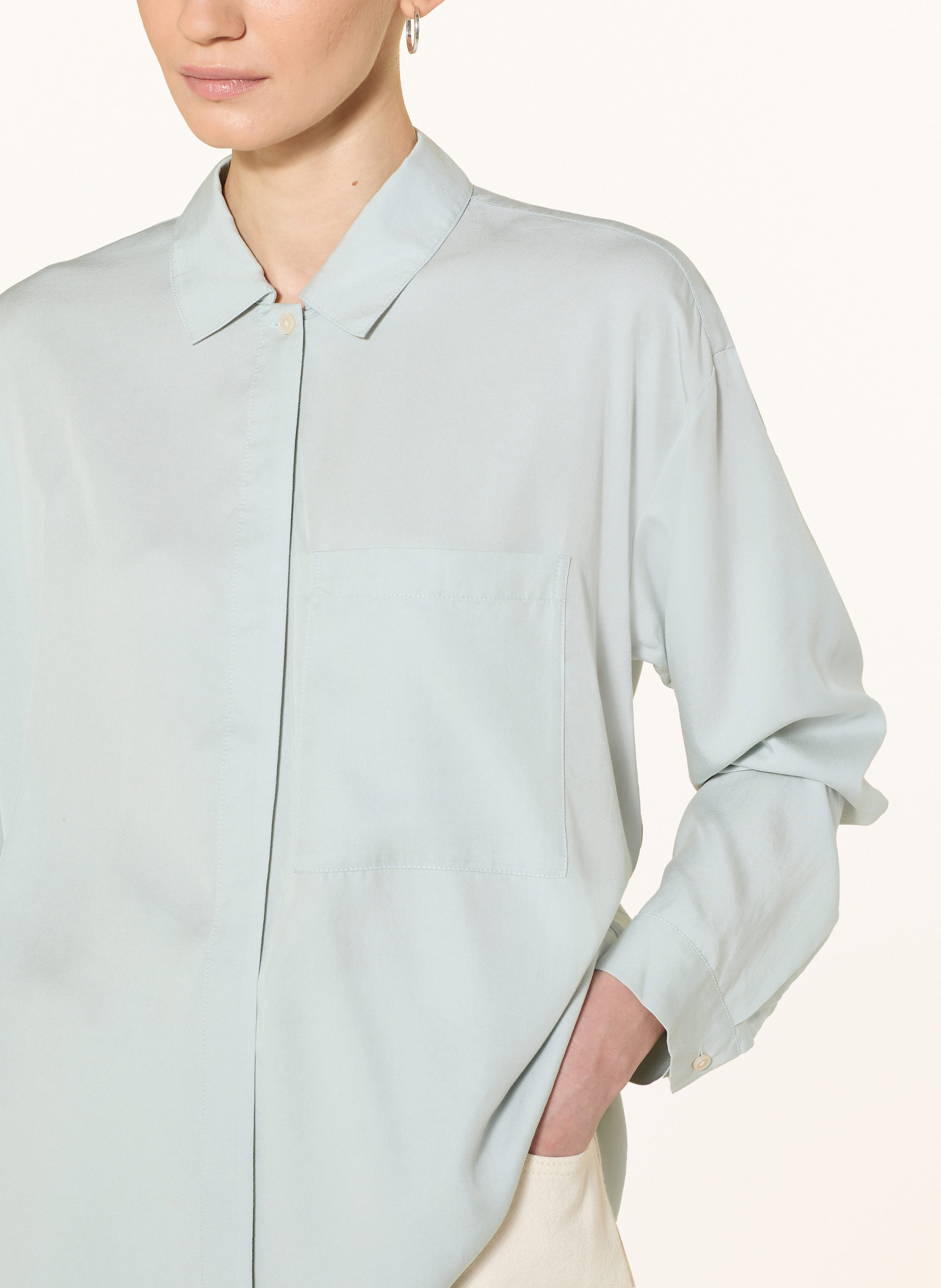 Thumbnail - Marc O'polo Oversized-Hemdbluse blau