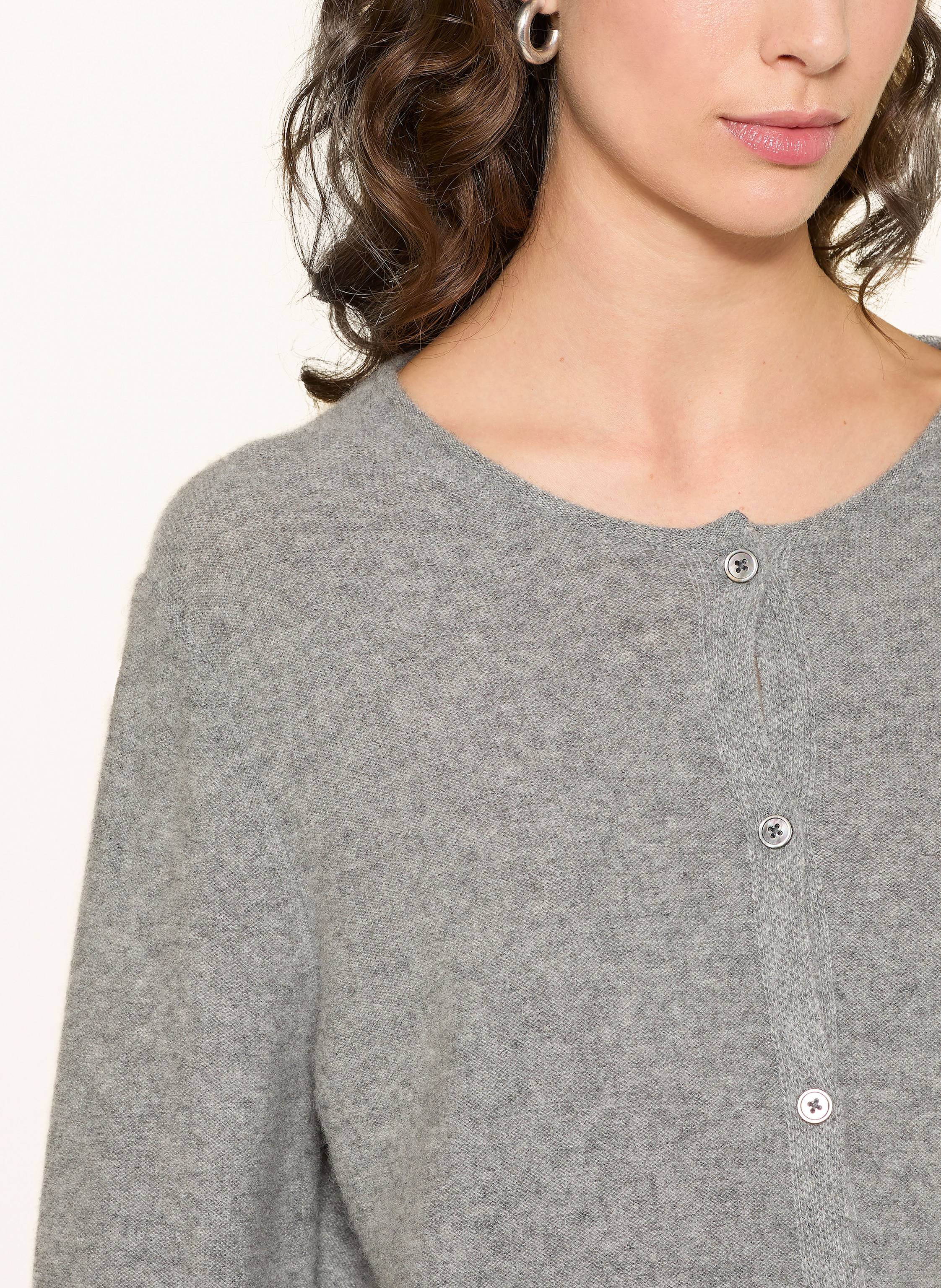 Thumbnail - Lilienfels Cashmere-Strickjacke grau