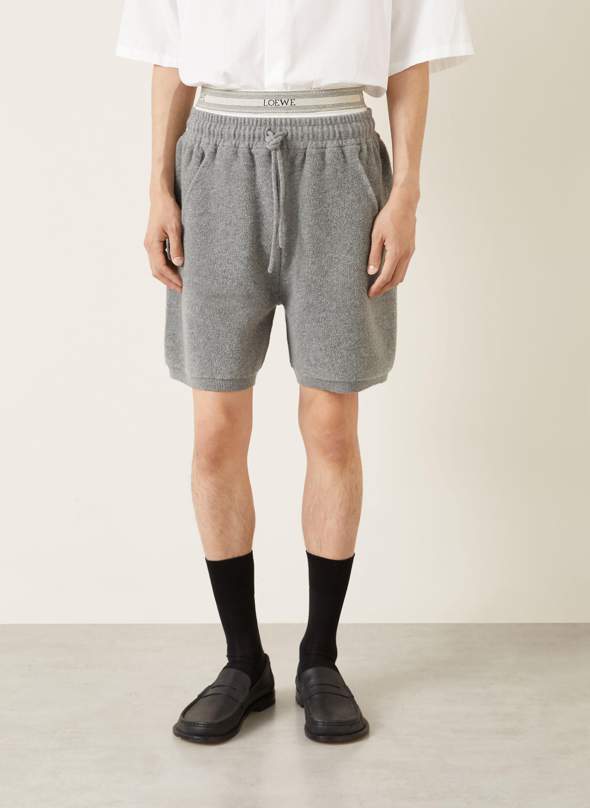 Thumbnail - Loewe Strickshorts grau