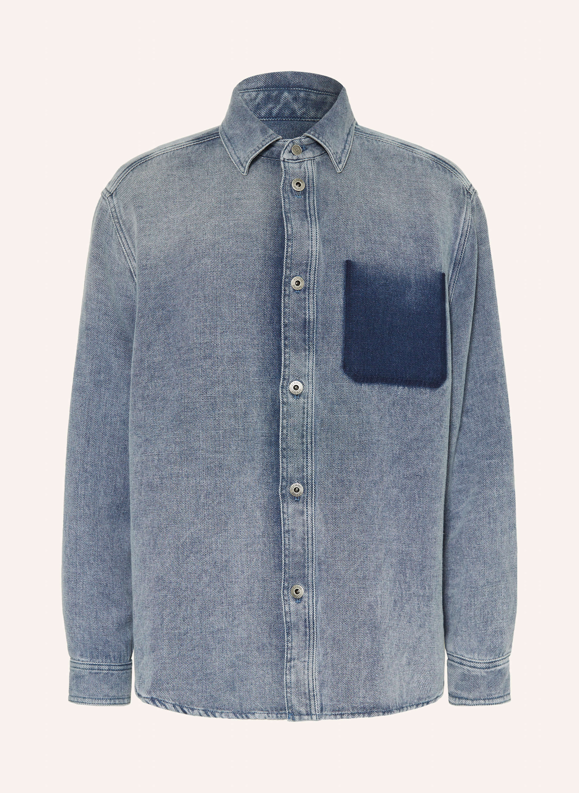 Loewe Loewe Hemd Comfort Fit In Jeansoptik blau in BLAUGRAU