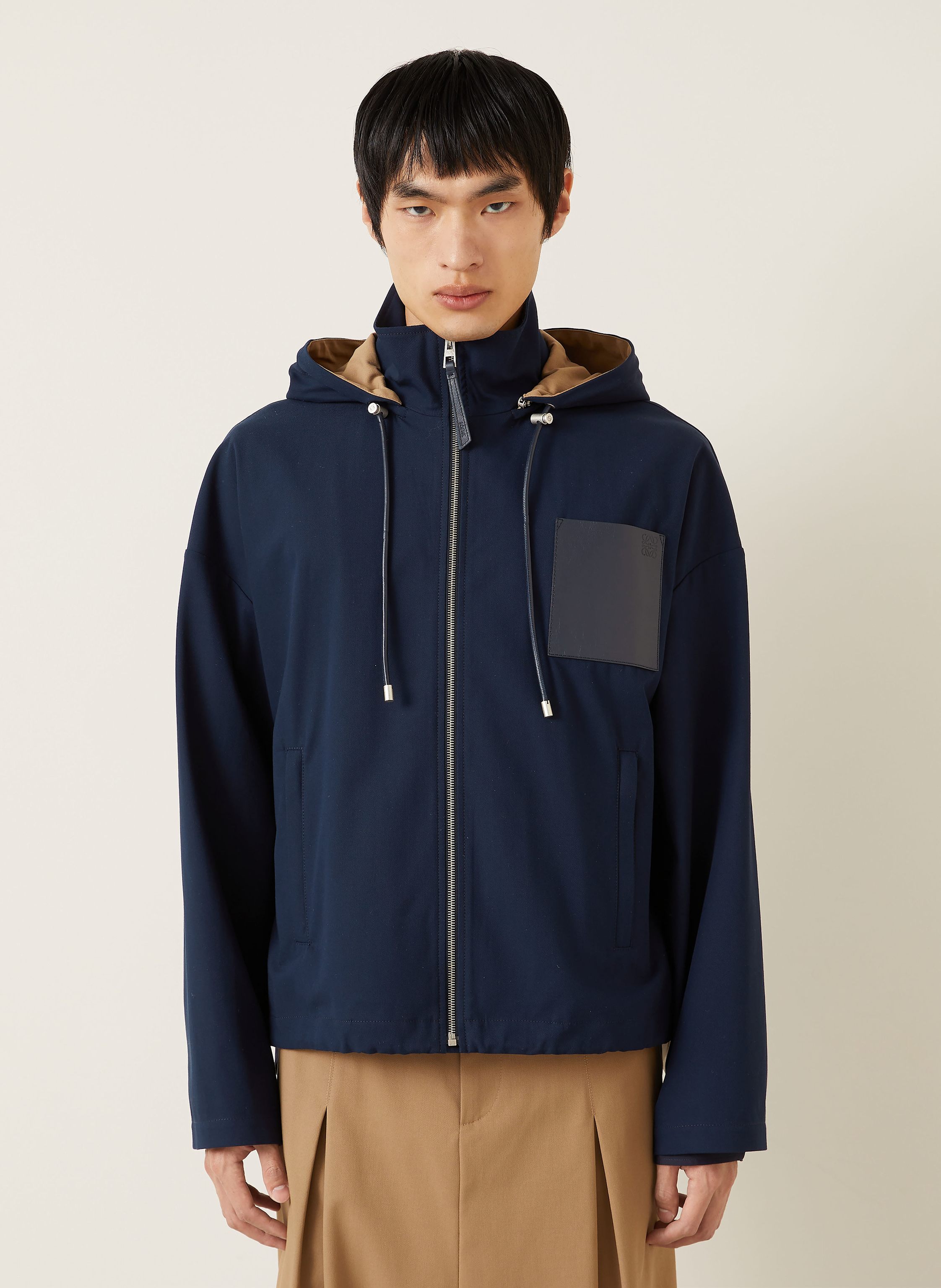 Thumbnail - Loewe Jacke Mit Abnehmbarer Kapuze blau