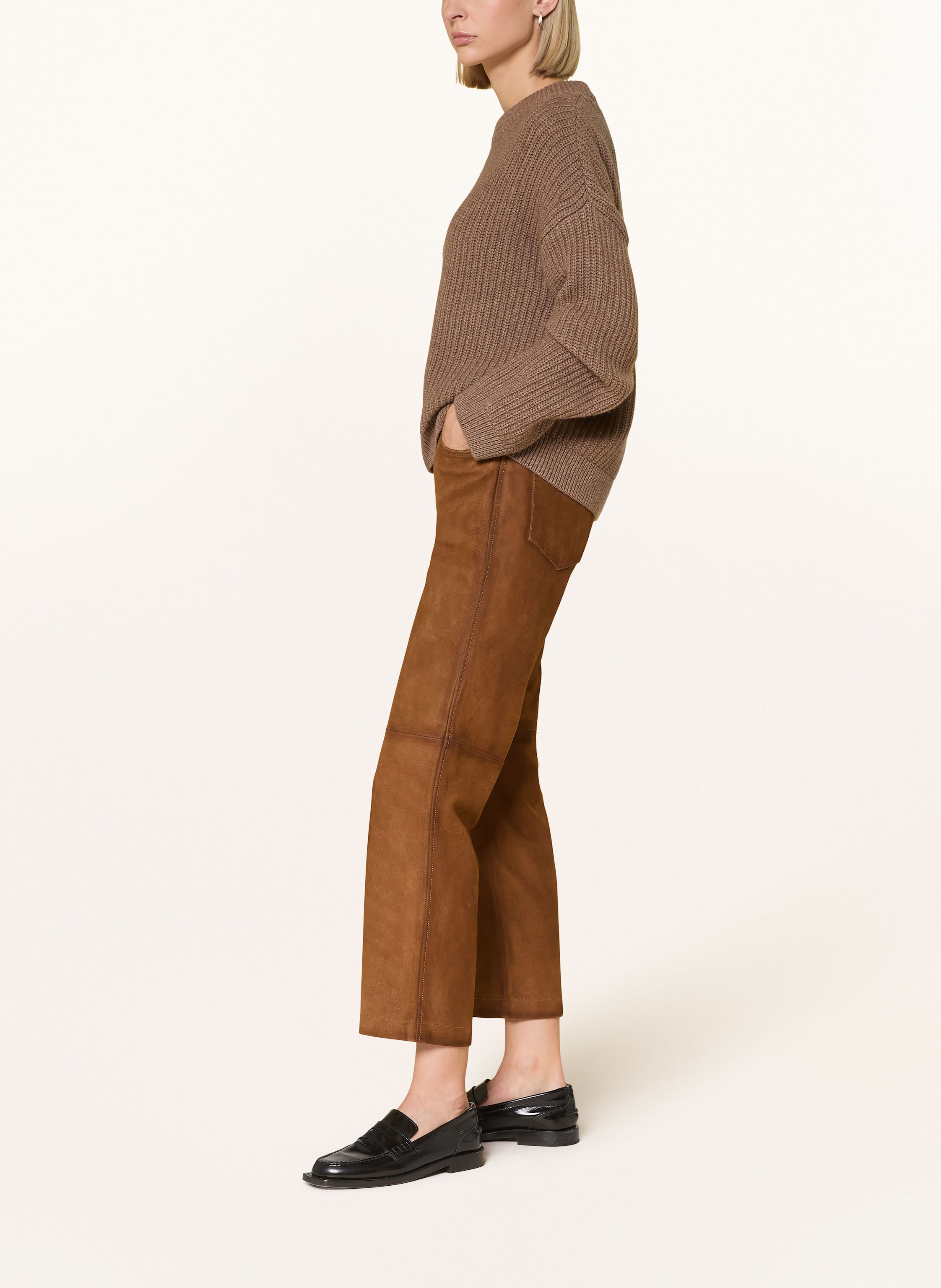 Thumbnail - Marc O'polo Lederhose braun