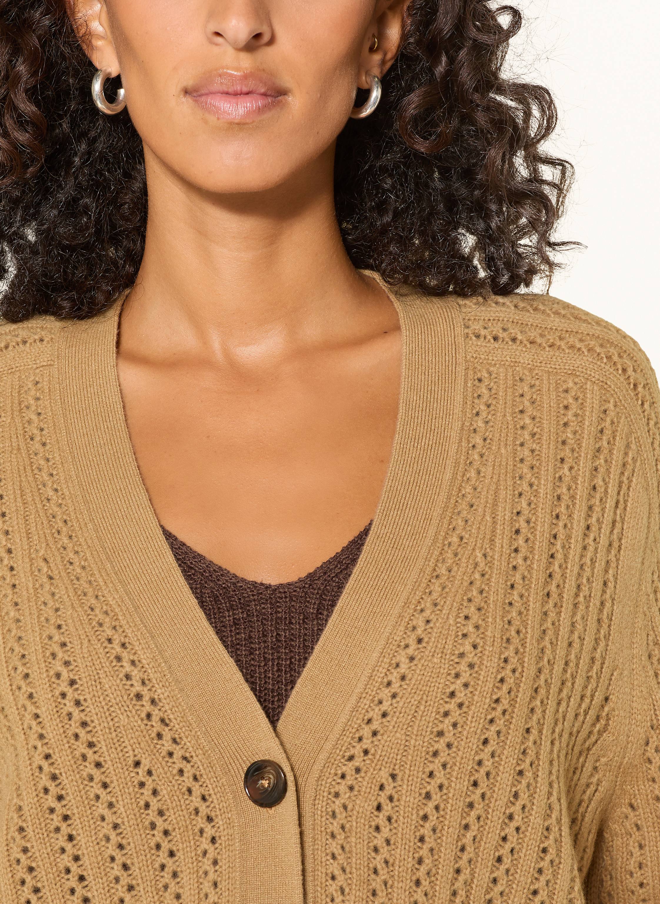 Thumbnail - Marc O'polo Strickjacke braun