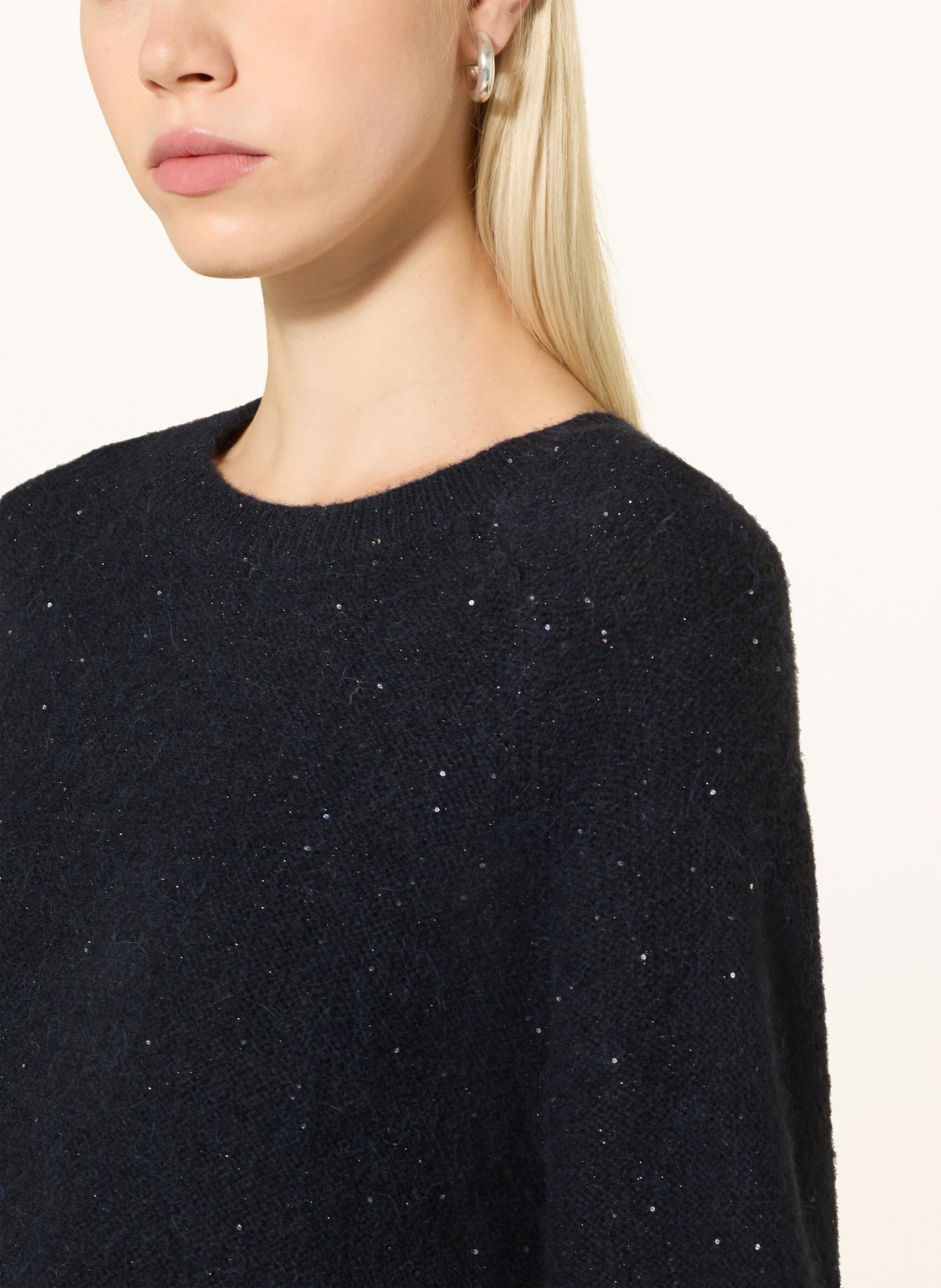 Thumbnail - Part Two Pullover Uresapw Mit 3/4-Arm Und Pailletten blau