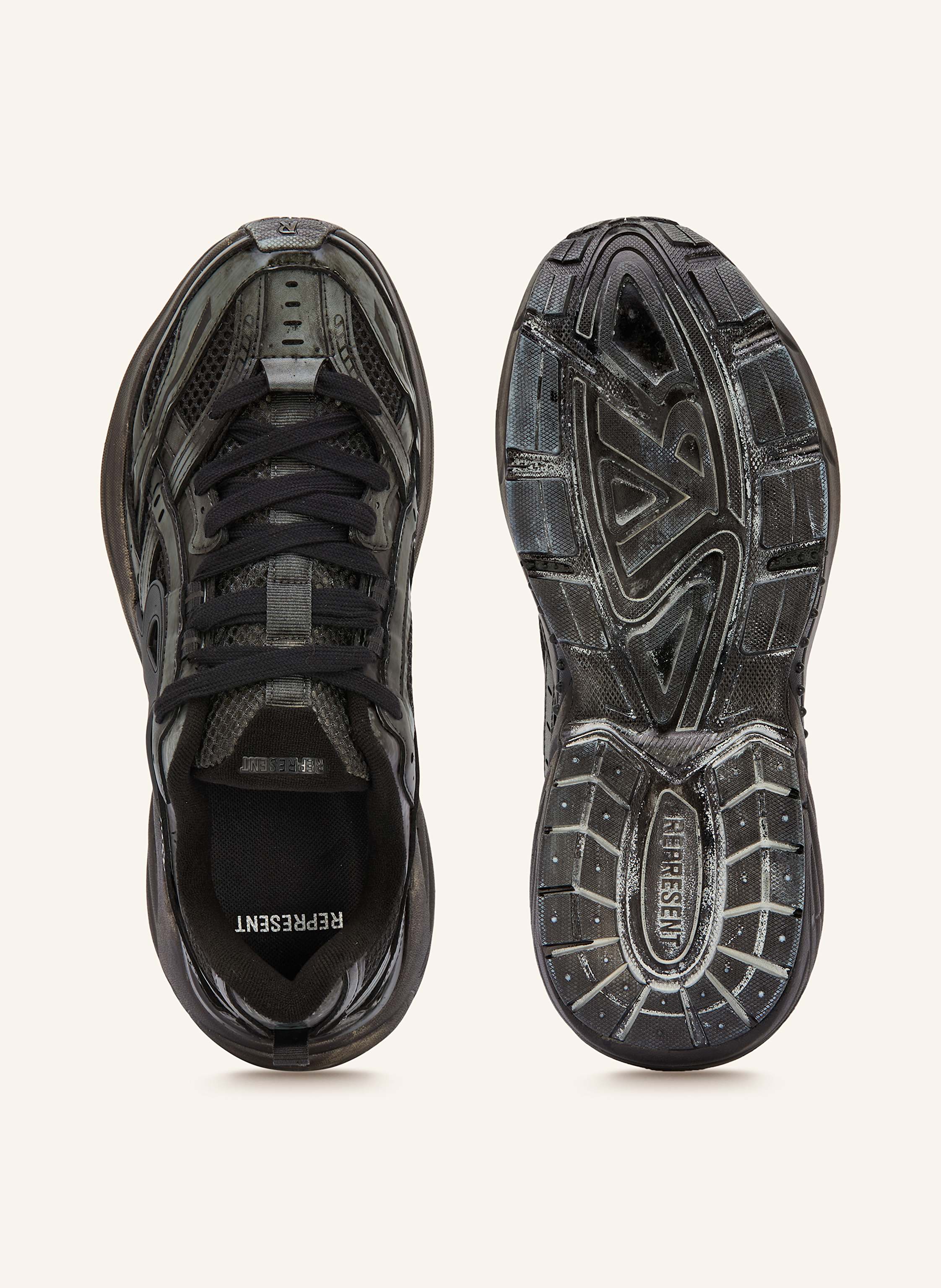 Thumbnail - Represent Sneaker Storm Runner schwarz