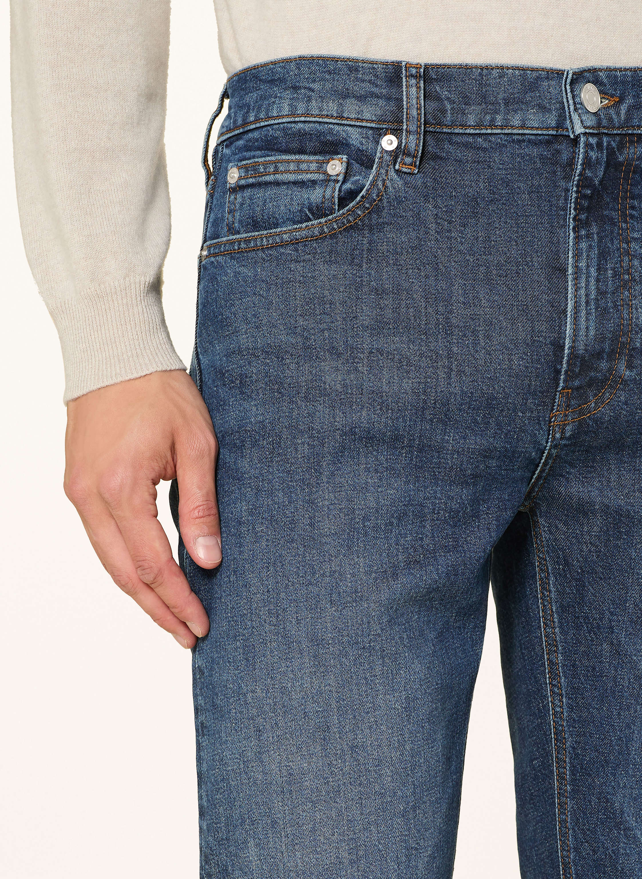 Thumbnail - Frame Jeans Modern Straight Fit blau
