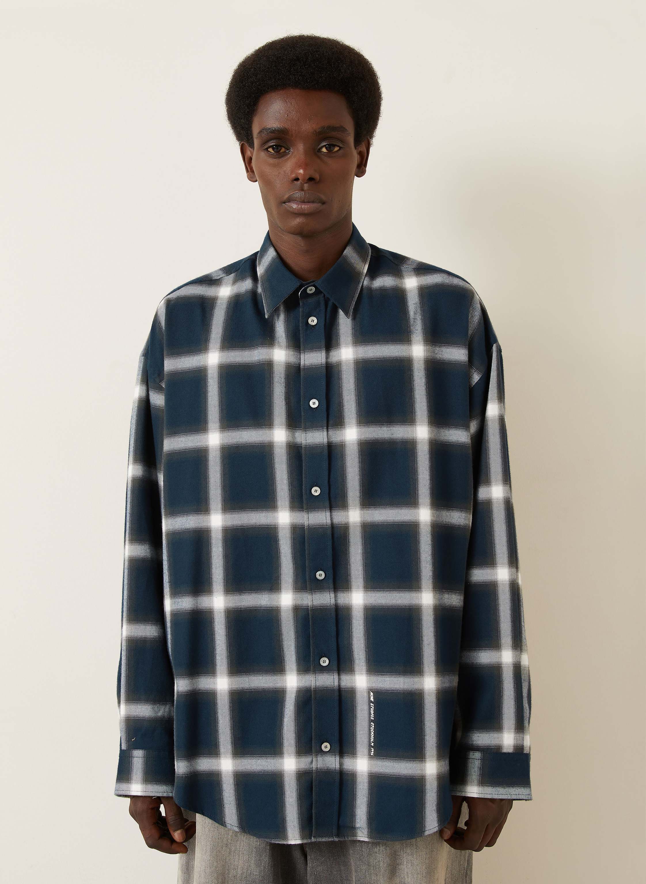 Thumbnail - Acne Studios Hemd Comfort Fit blau