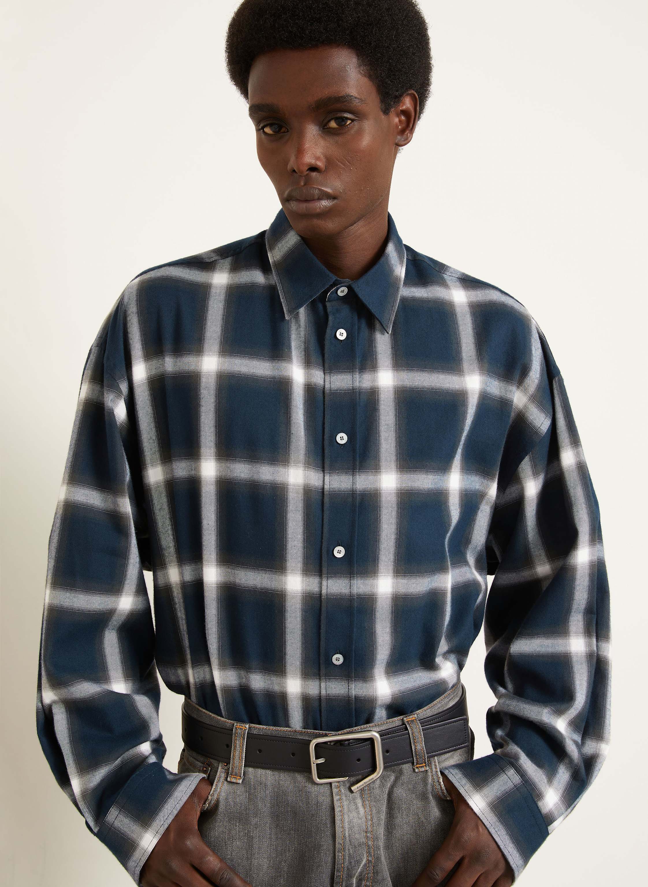 Thumbnail - Acne Studios Hemd Comfort Fit blau