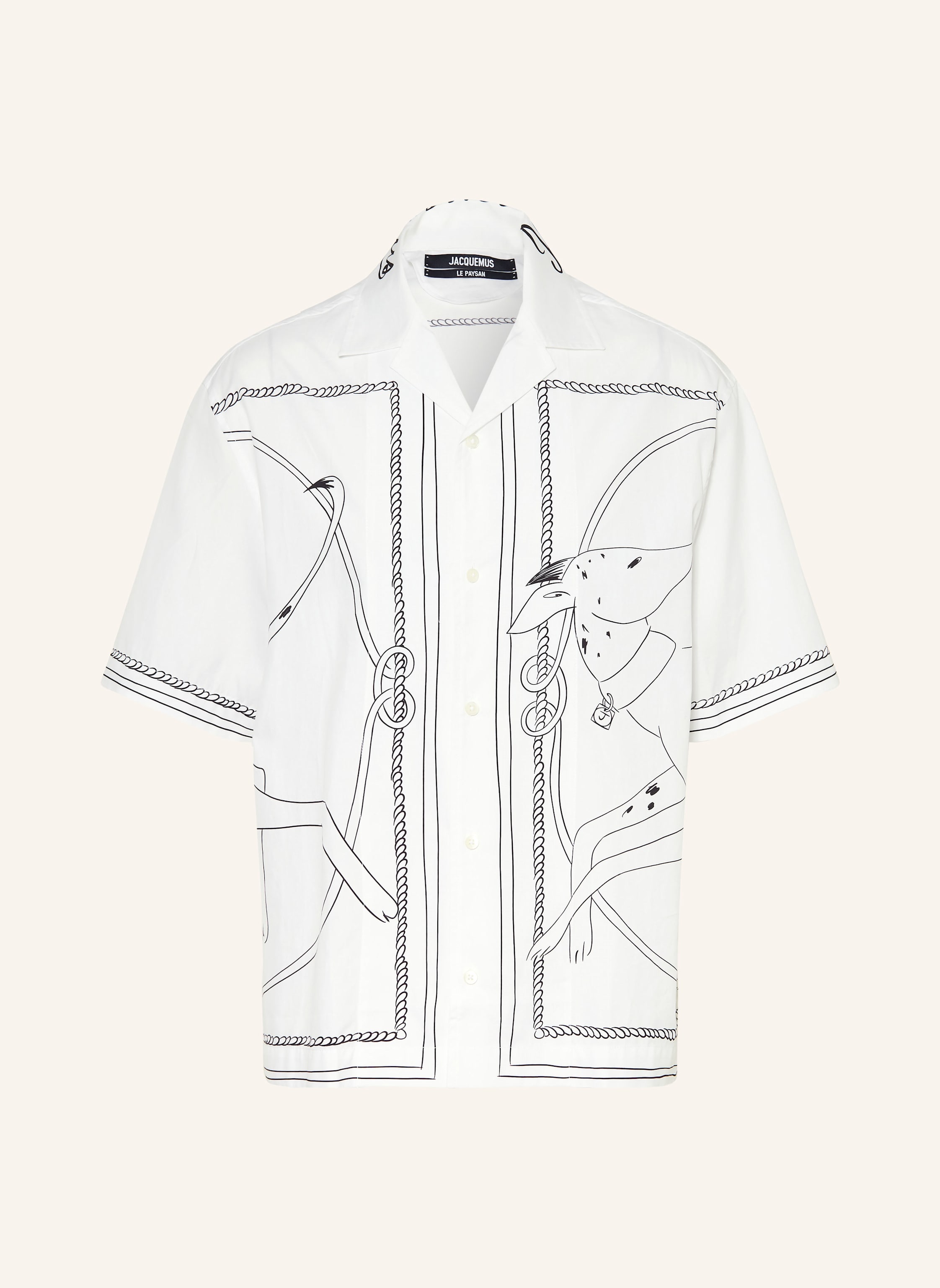 Jacquemus Jacquemus Resorthemd La Chemise Jean Comfort Fit weiss in WEISS