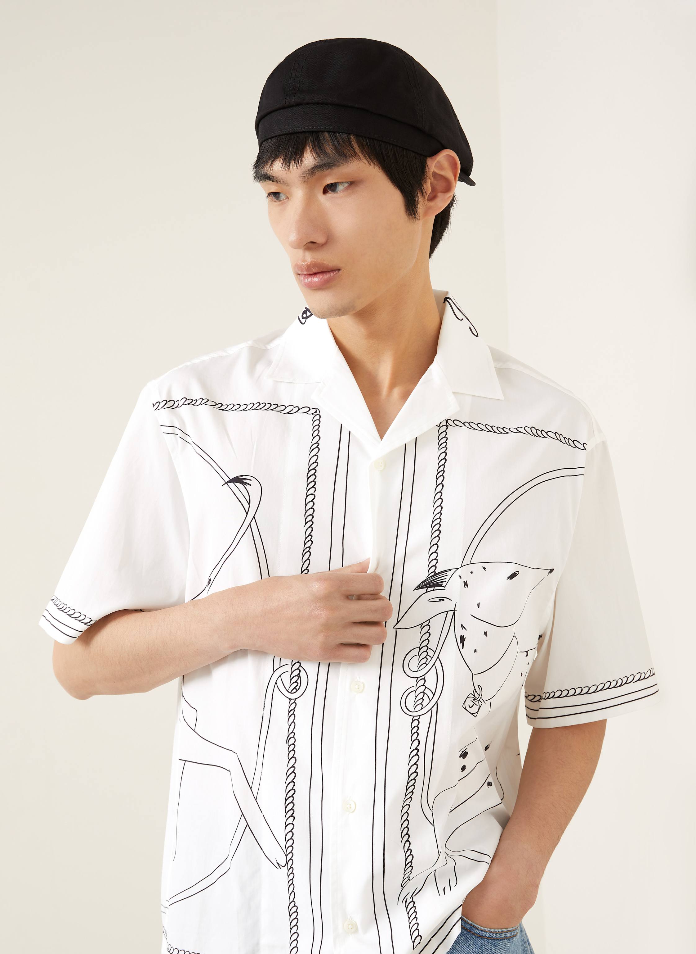 Thumbnail - Jacquemus Resorthemd La Chemise Jean Comfort Fit weiss