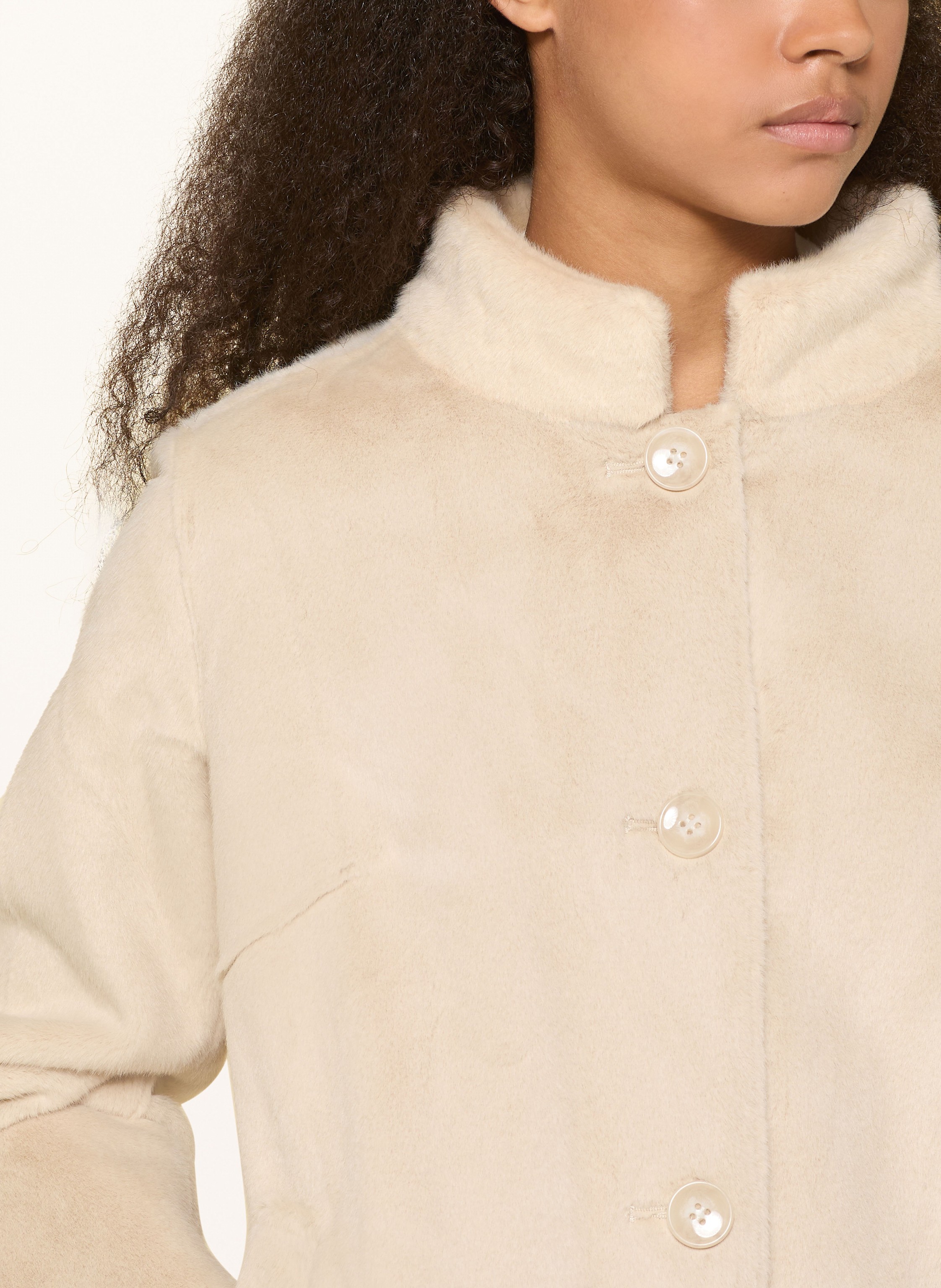 Thumbnail - Rich & Royal Kunstpelz-Jacke beige