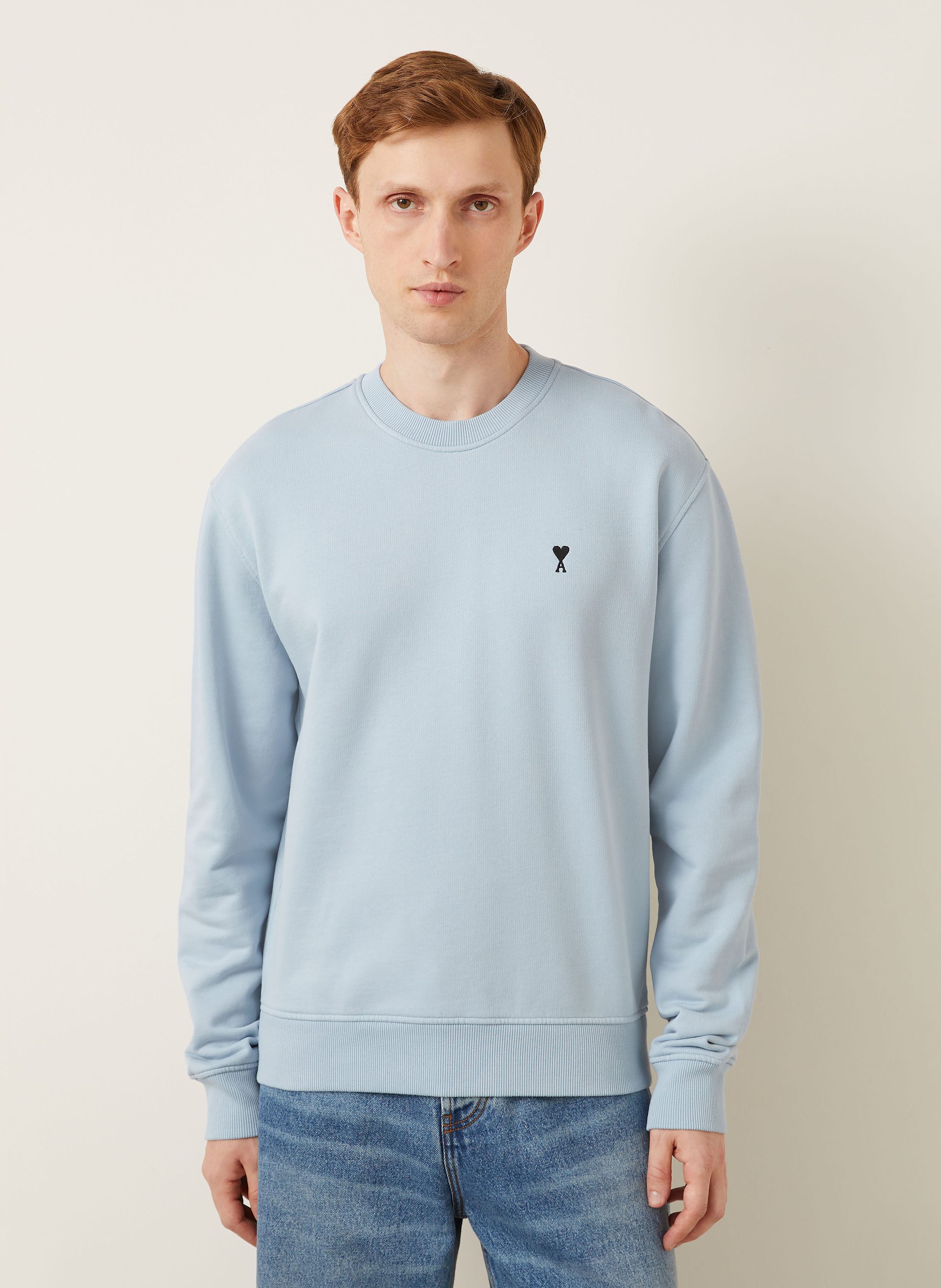 Thumbnail - Ami Paris Sweatshirt Molleton blau