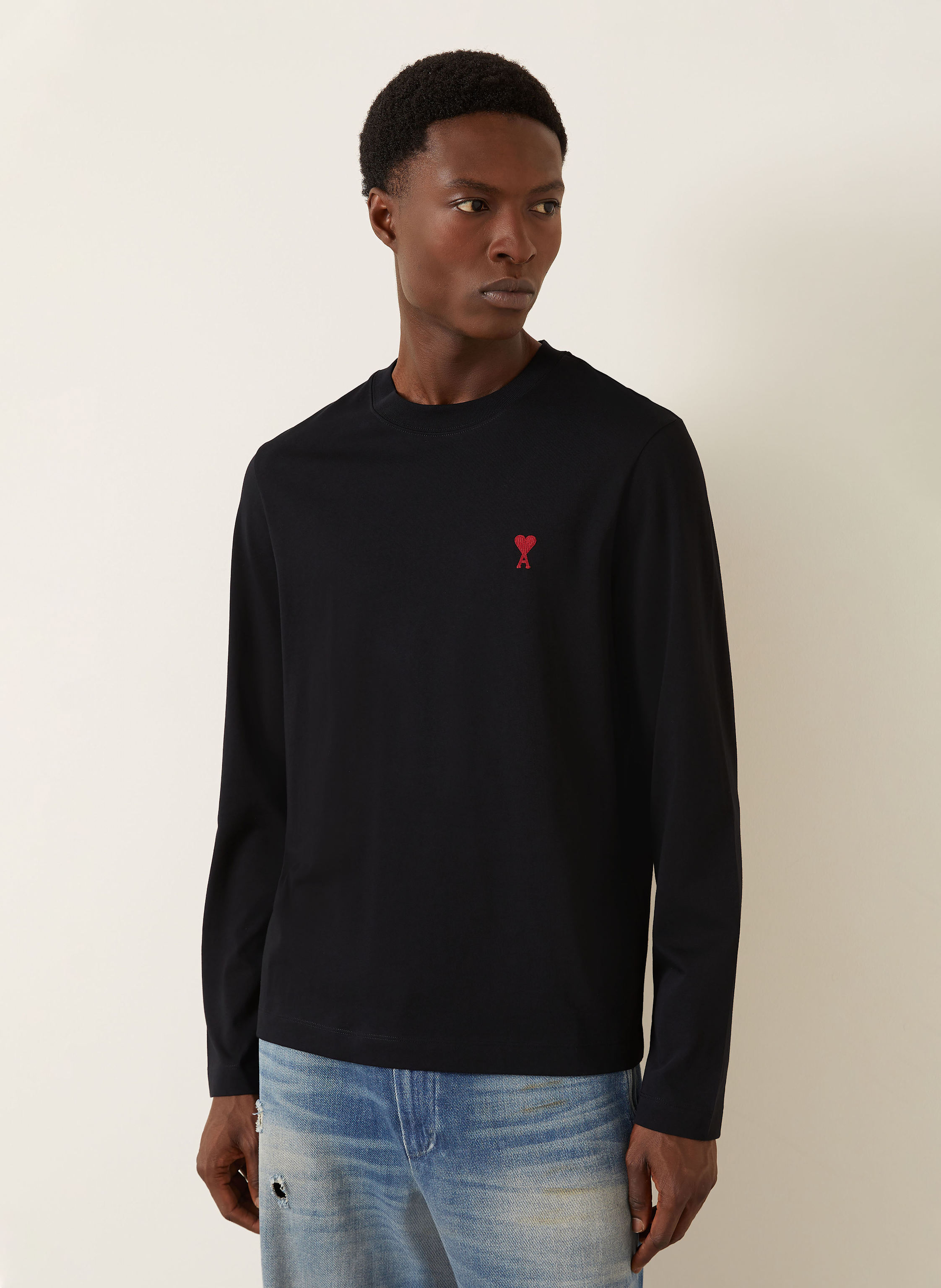 Thumbnail - Ami Paris Longsleeve schwarz