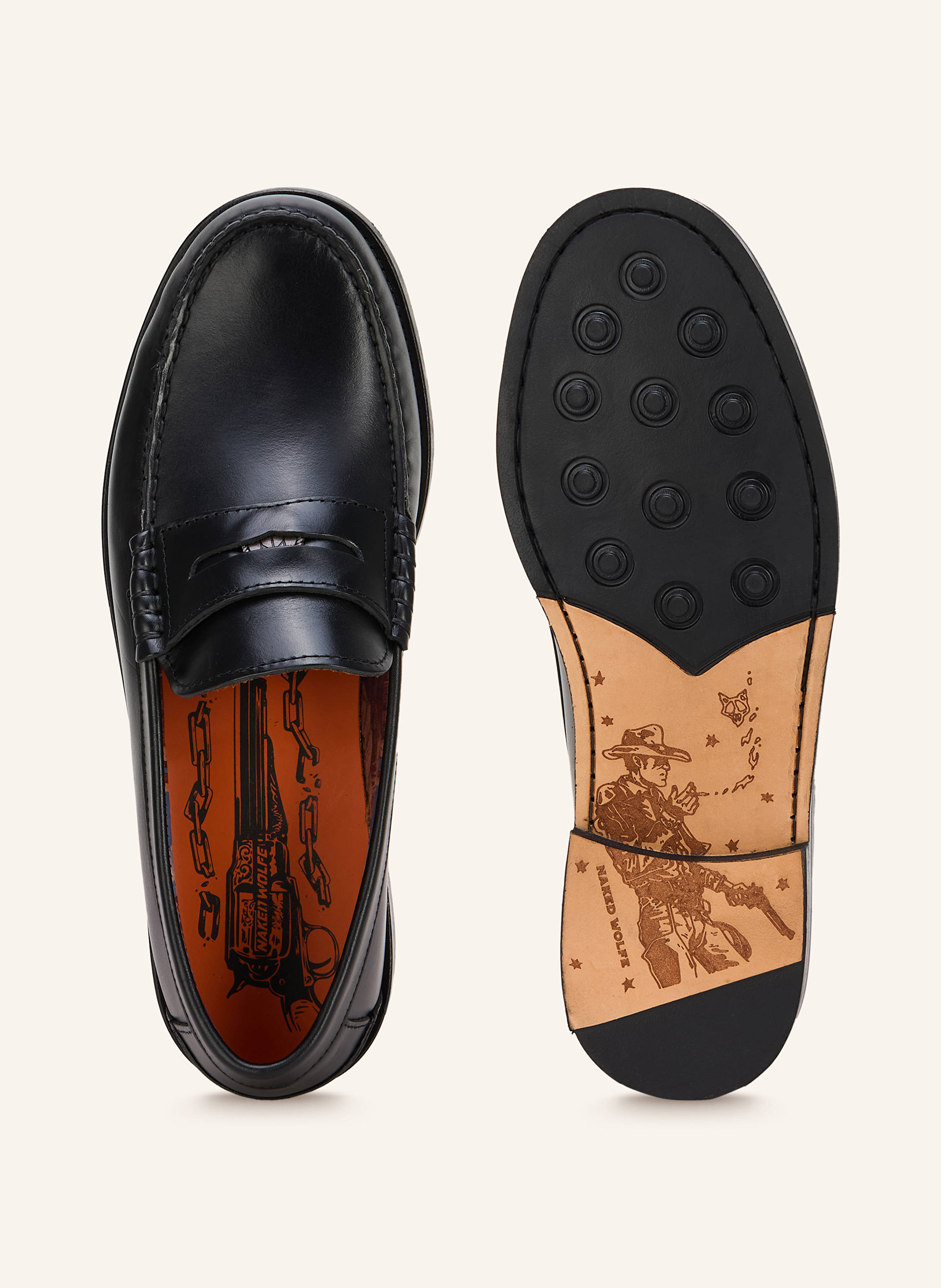 Thumbnail - Naked Wolfe Penny-Loafer Riviera schwarz