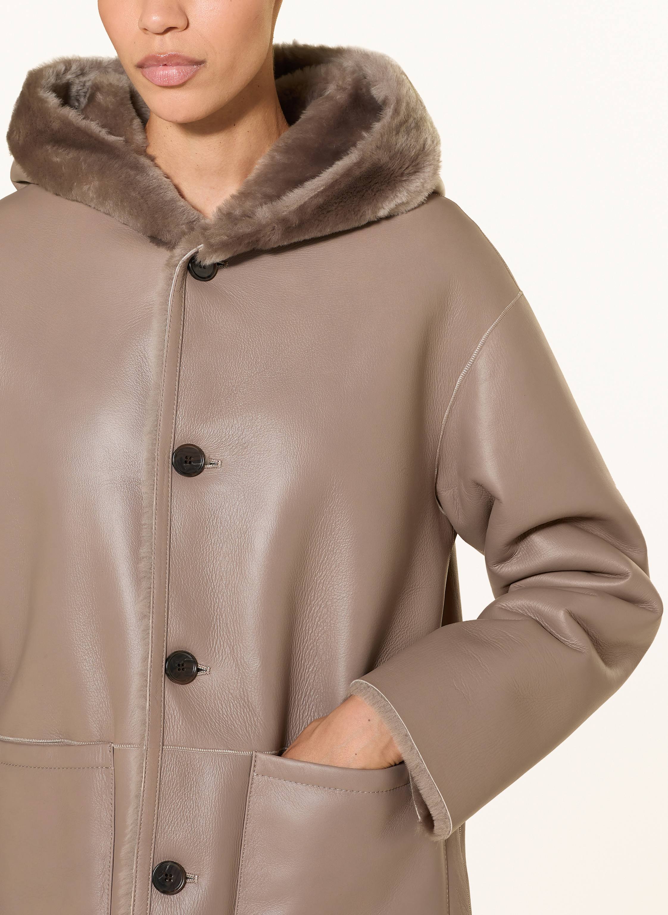 Thumbnail - Arma Mantel Ambra Zum Wenden beige