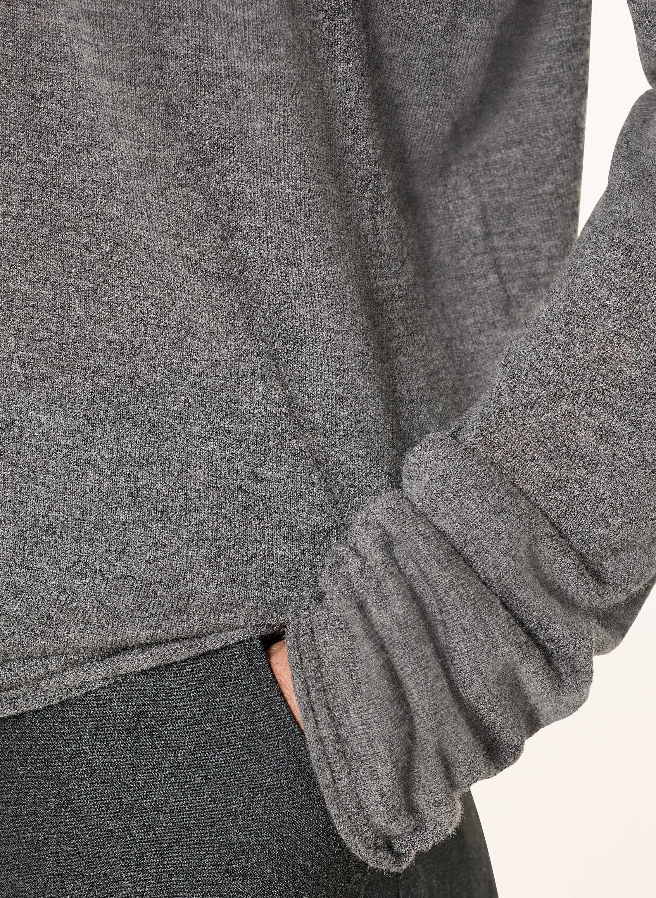 Thumbnail - Roberto Collina Rollkragenpullover Mit Cashmere grau