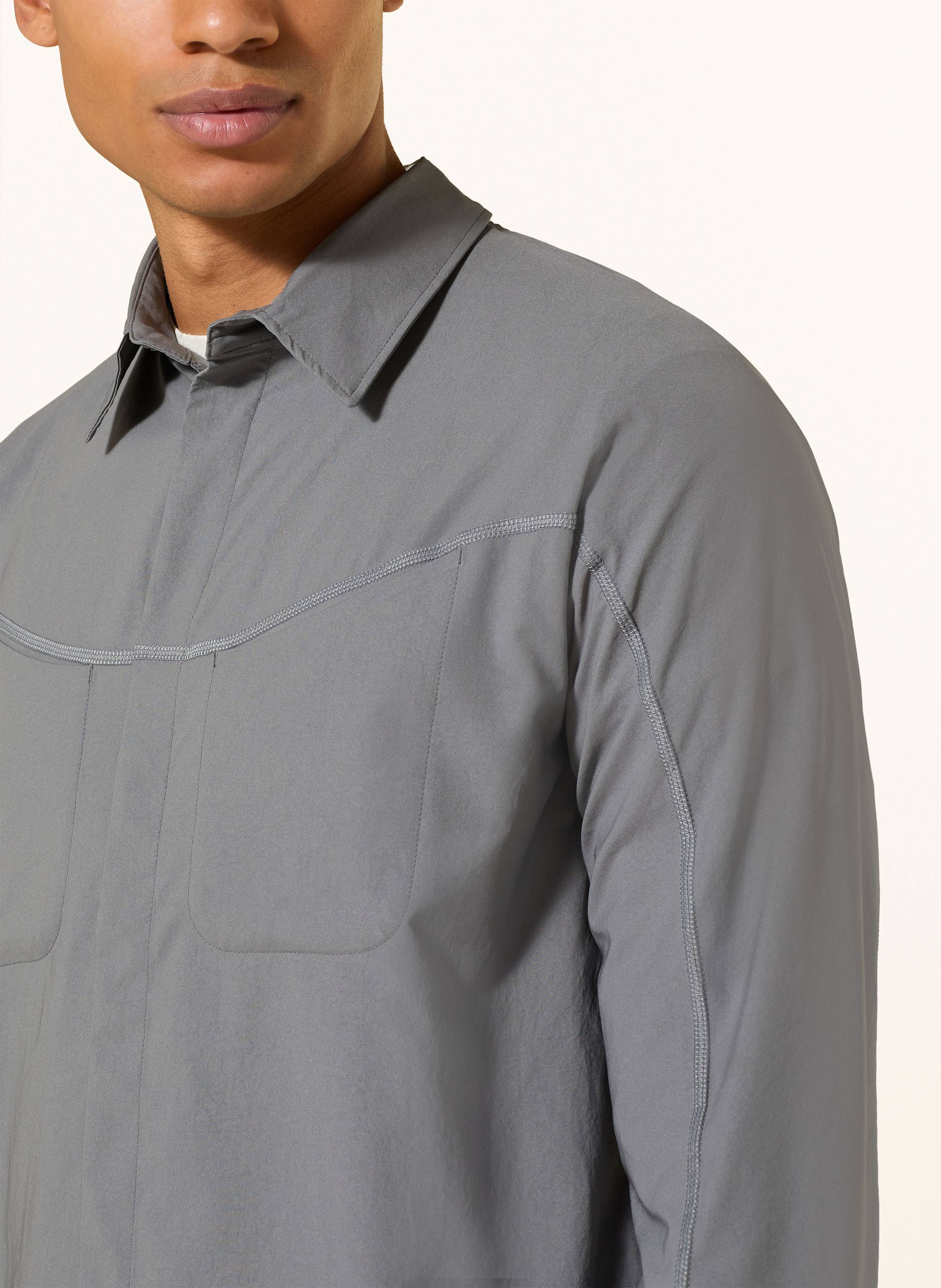 Thumbnail - Satisfy Laufshirt Peaceshell™ River grau