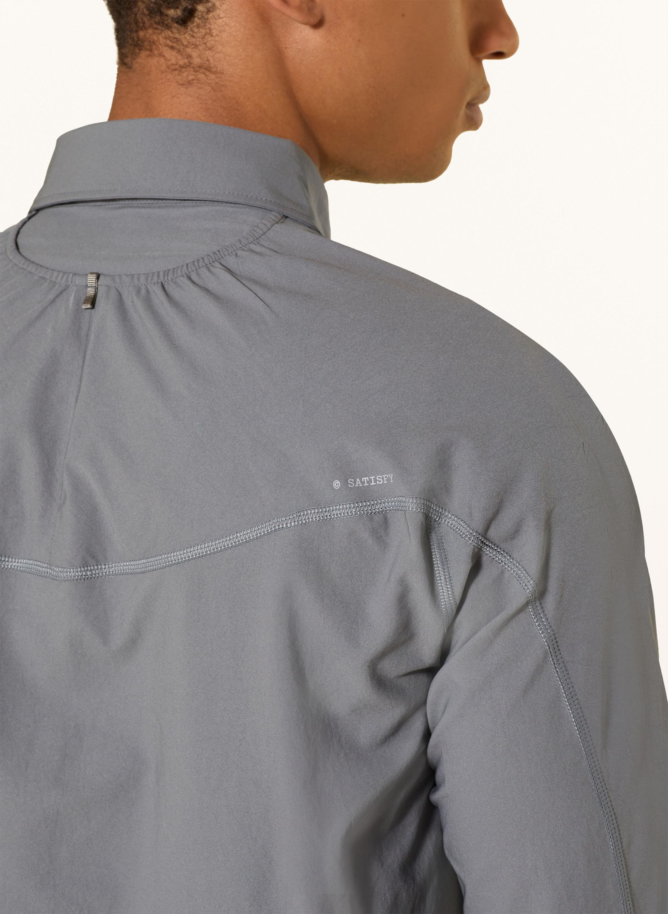 Thumbnail - Satisfy Laufshirt Peaceshell™ River grau