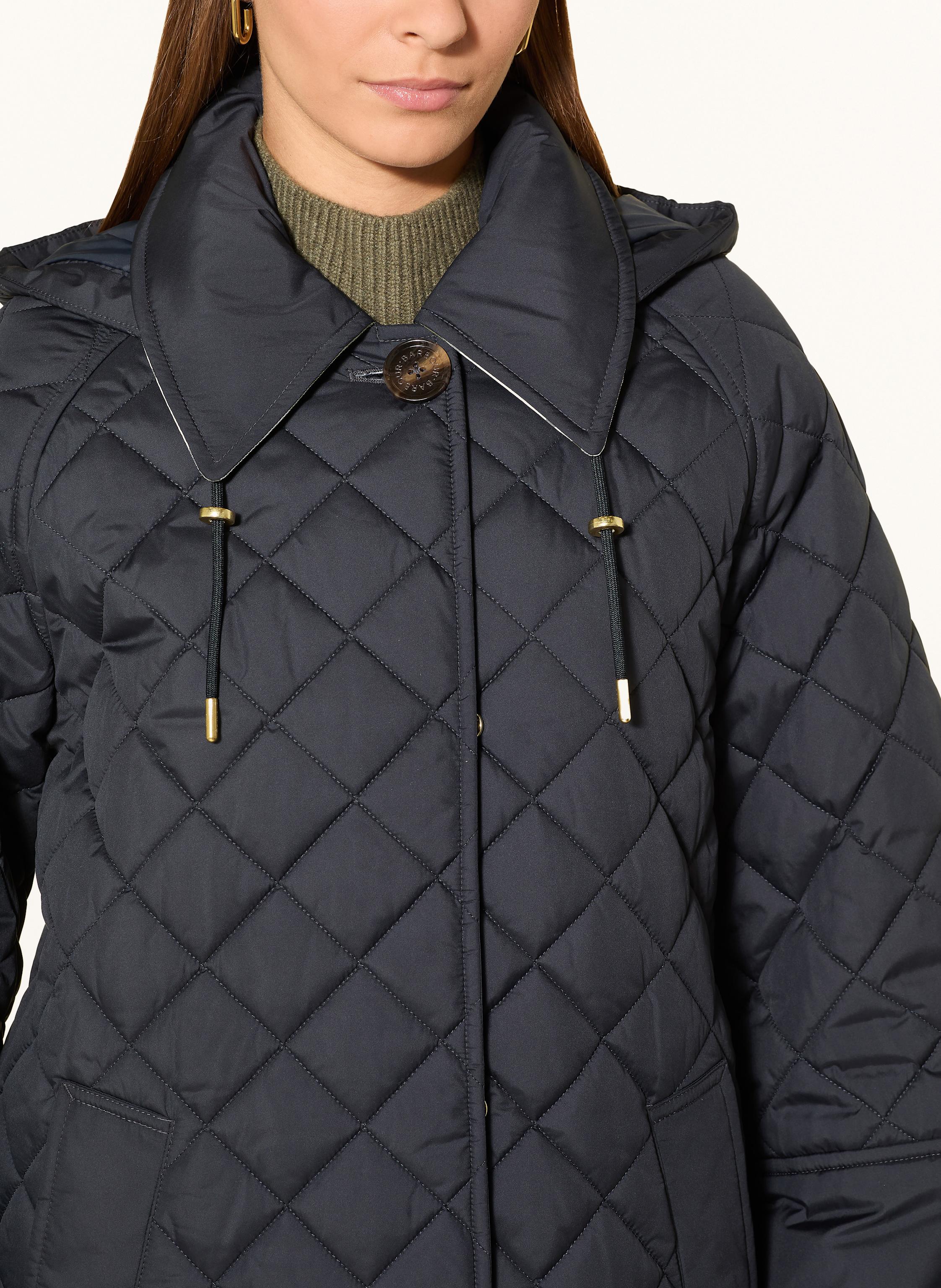 Thumbnail - Barbour Steppmantel Cara Mit Abnehmbarer Kapuze blau