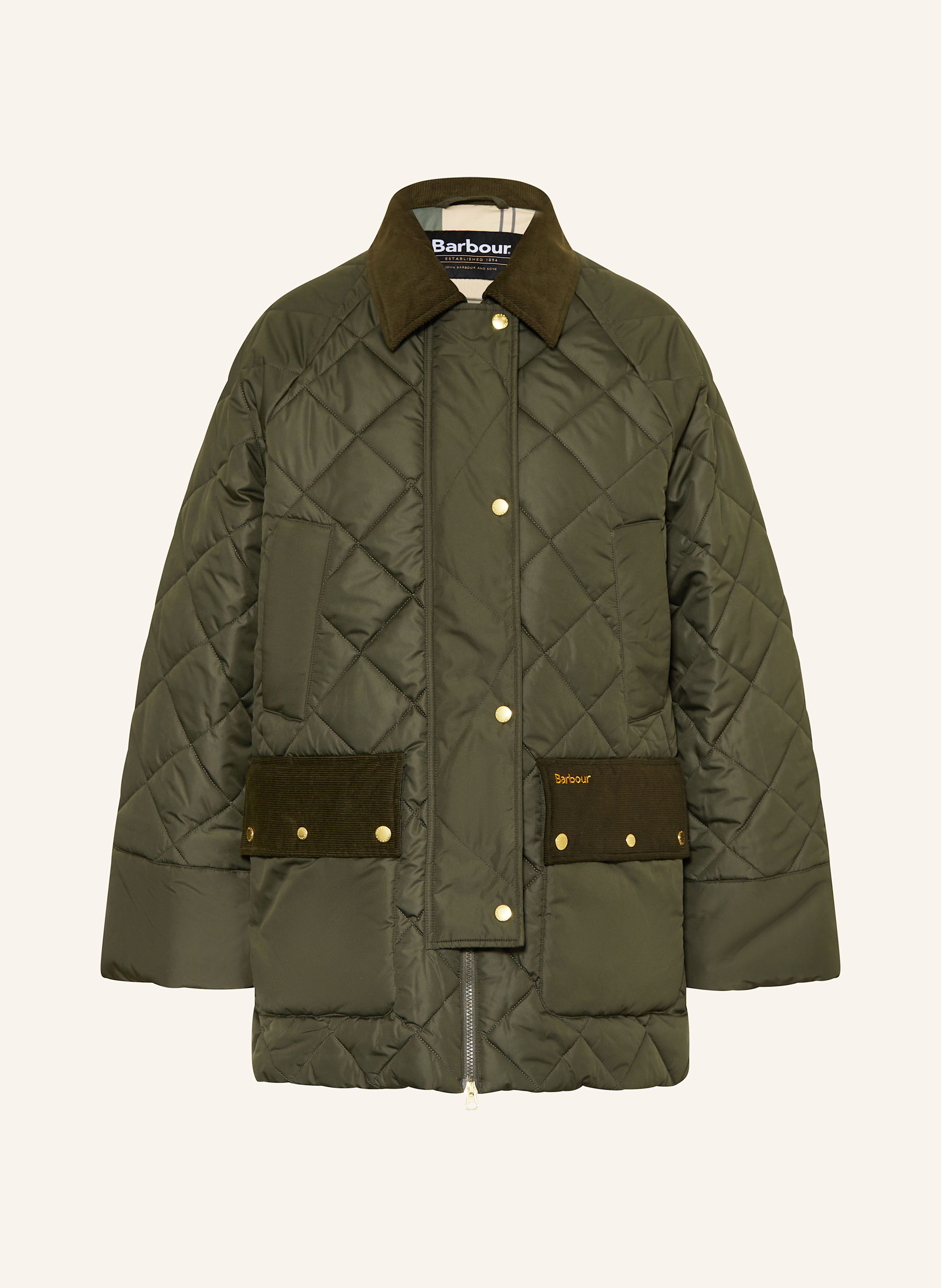 Barbour Steppmantel Aldburgh gruen
