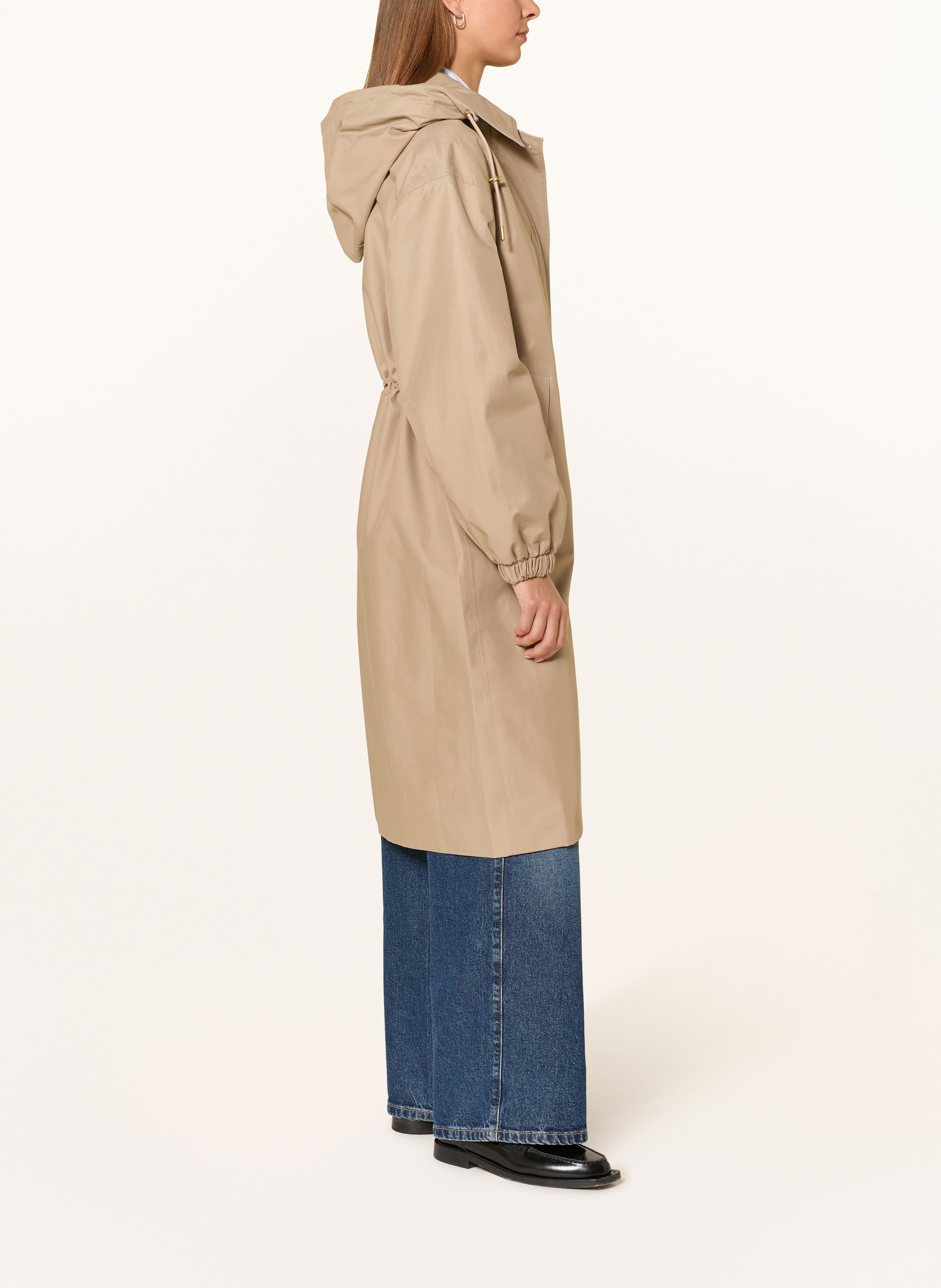 Thumbnail - Barbour Mantel Bronagh Mit Abnehmbarer Kapuze beige