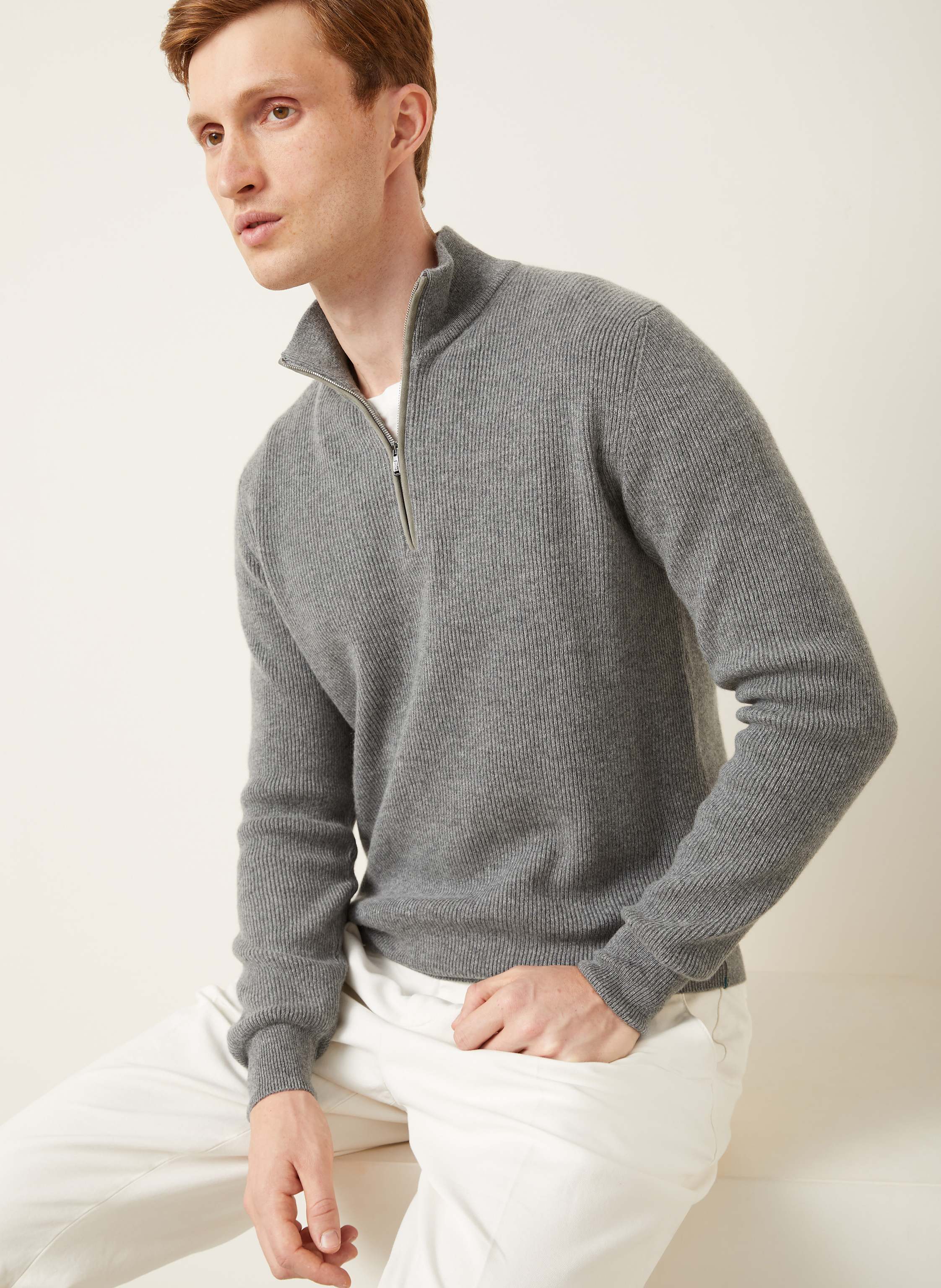 Thumbnail - Fioroni Cashmere-Troyer Serafina grau