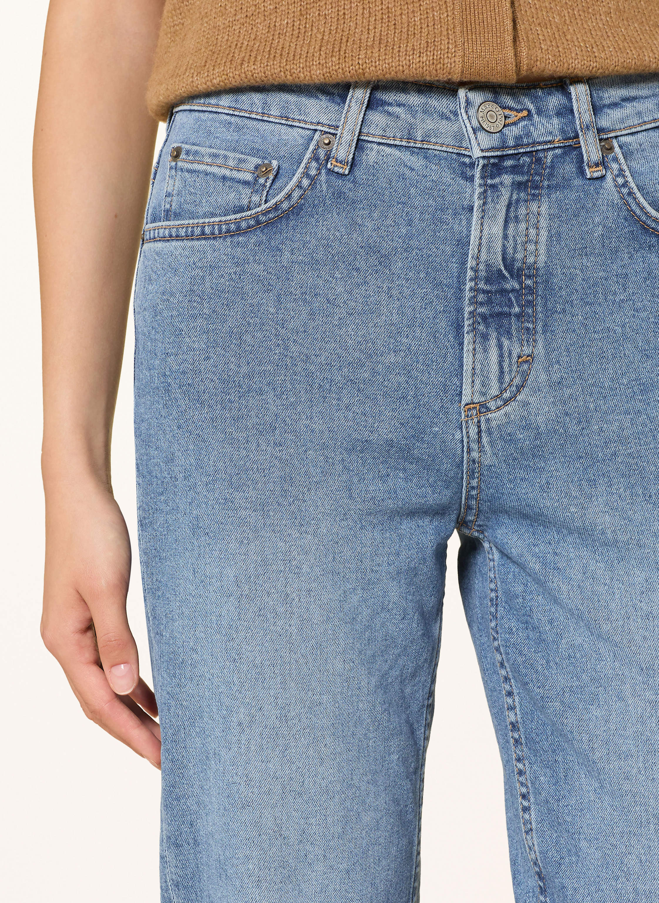 Thumbnail - Marc O'polo Cropped Jeans blau