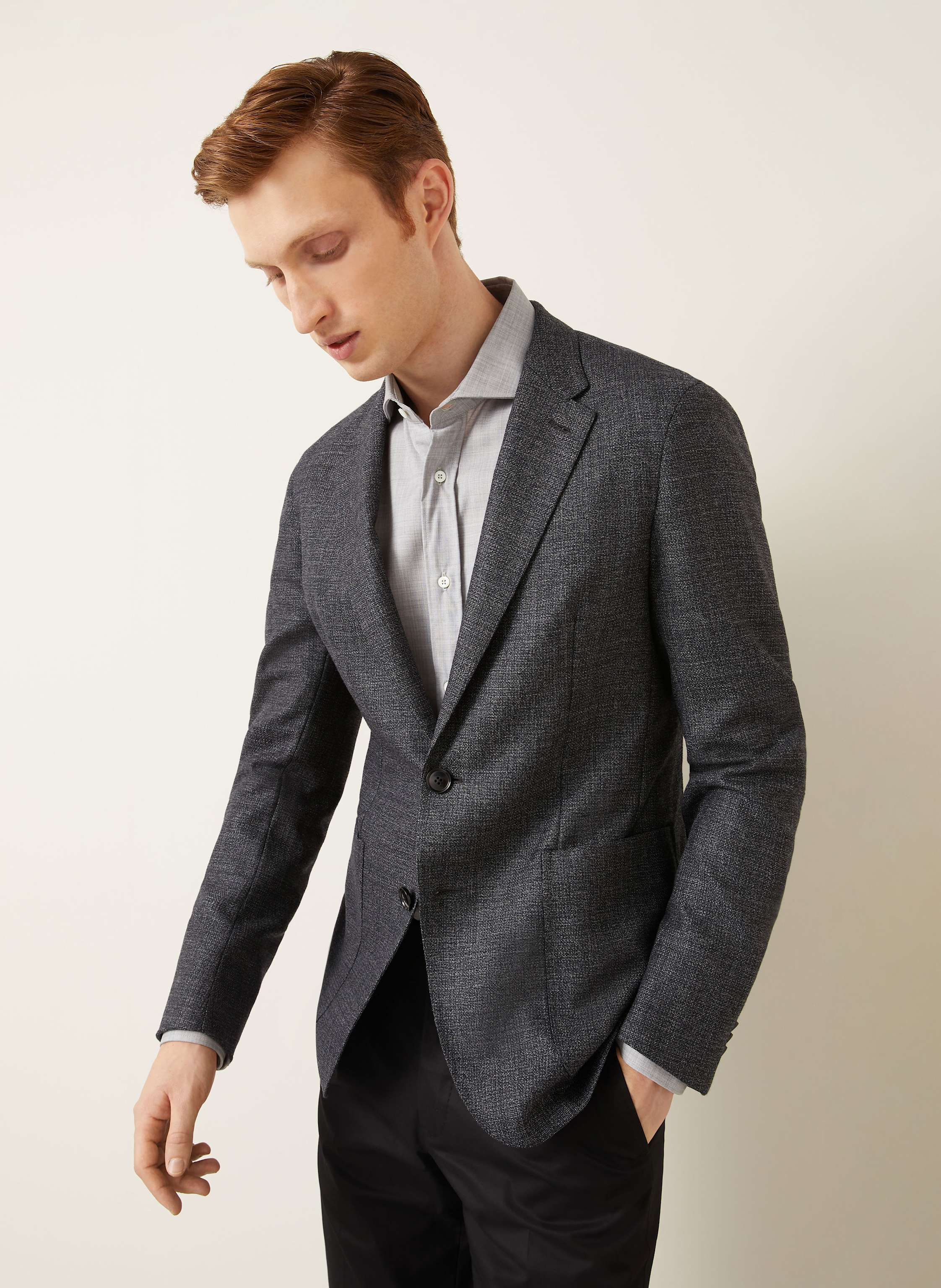 Thumbnail - Zegna Sakko Extra Slim Fit grau