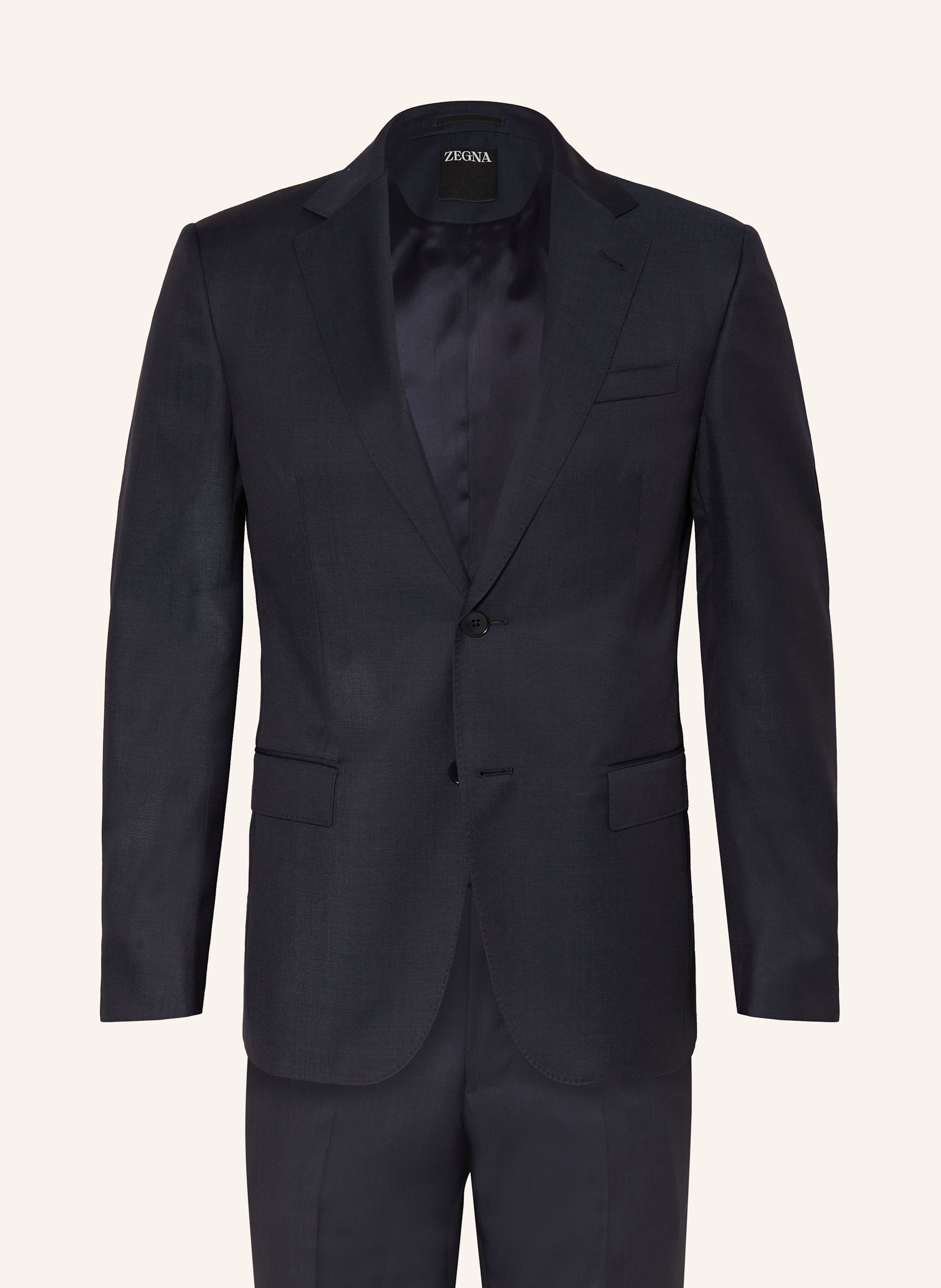 Zegna Zegna Anzug Tailored Fit blau in DUNKELBLAU