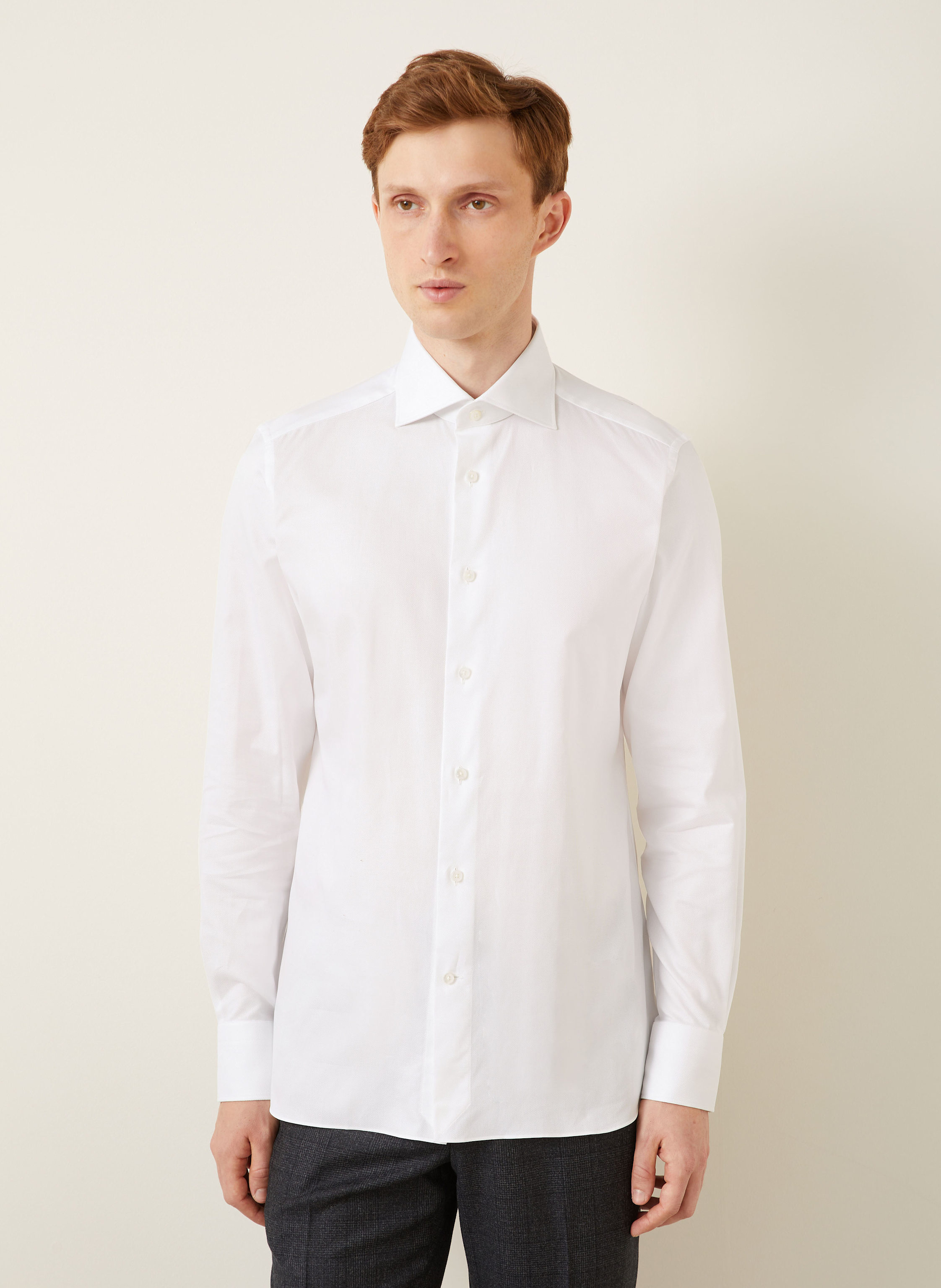 Thumbnail - Zegna Hemd Regular Fit weiss
