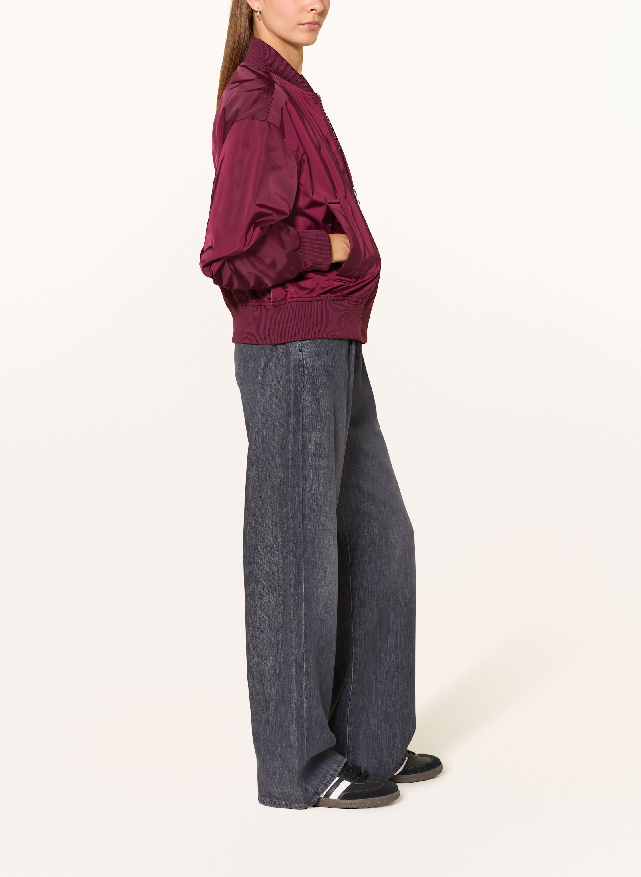 Thumbnail - Pnts Wide Leg Jeans The Loose grau