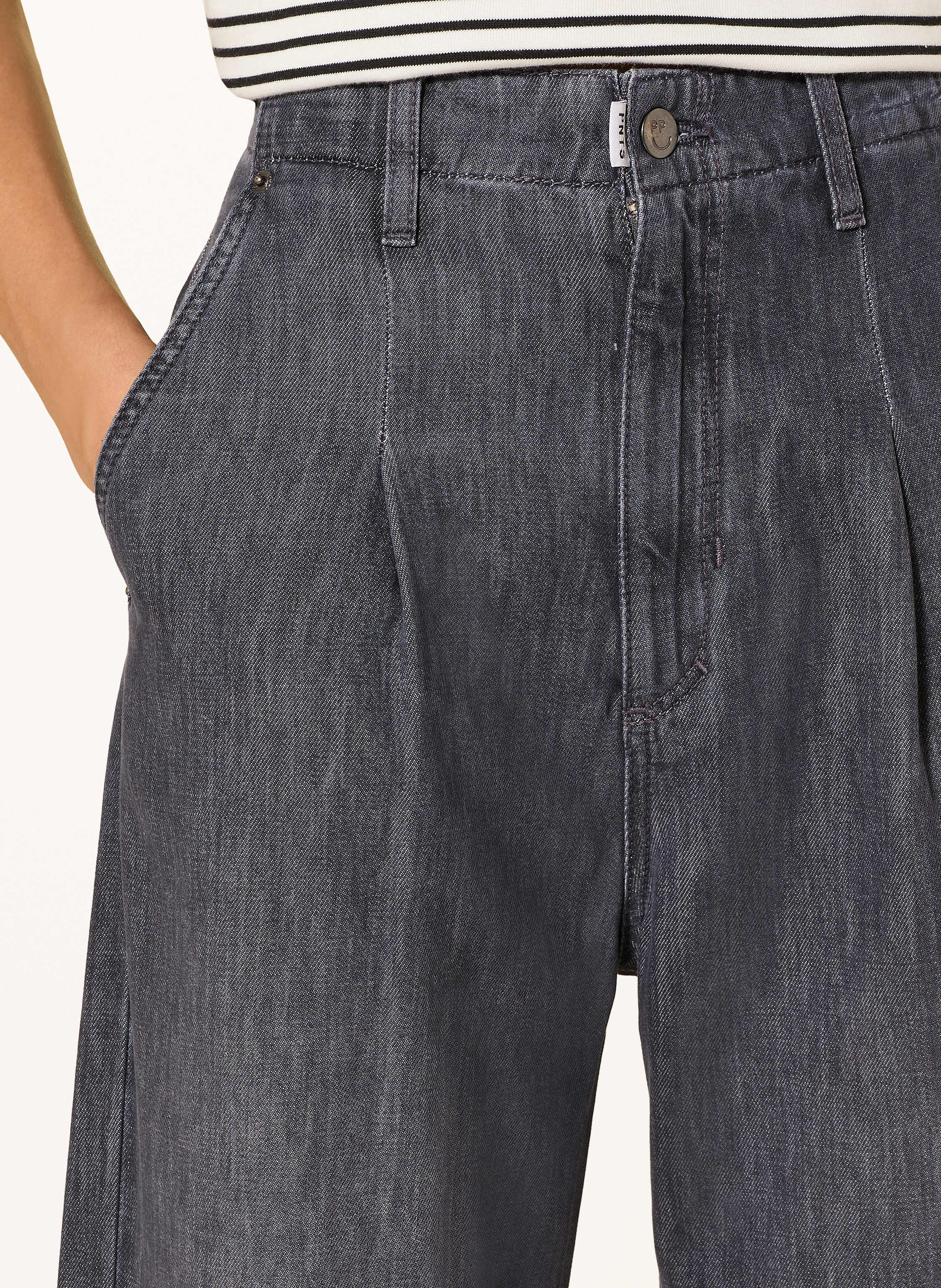 Thumbnail - Pnts Wide Leg Jeans The Loose grau