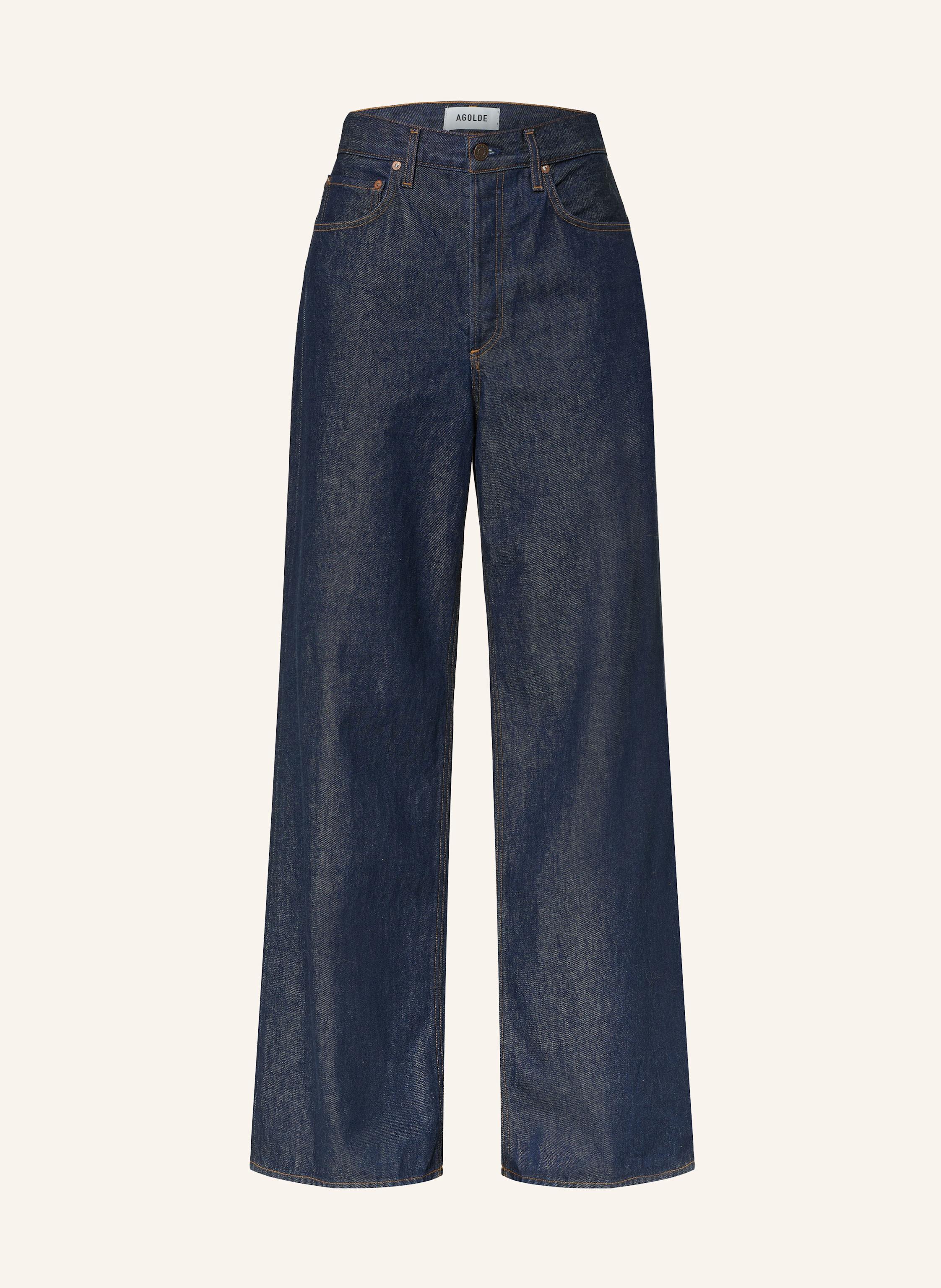 Agolde Wide Leg Jeans Dame blau