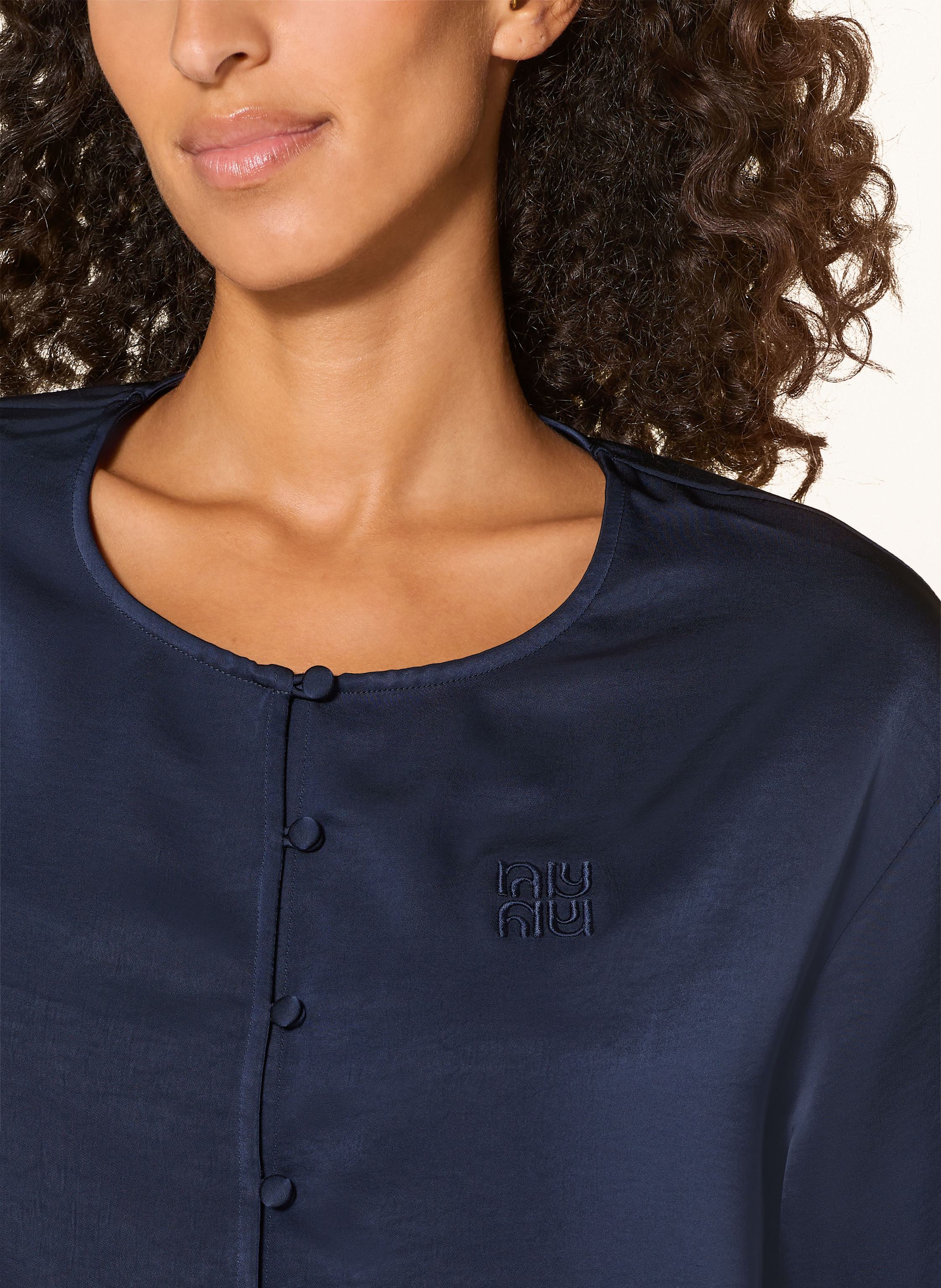 Thumbnail - Ninety-9 Lounge-Shirt Ivy Aus Satin blau