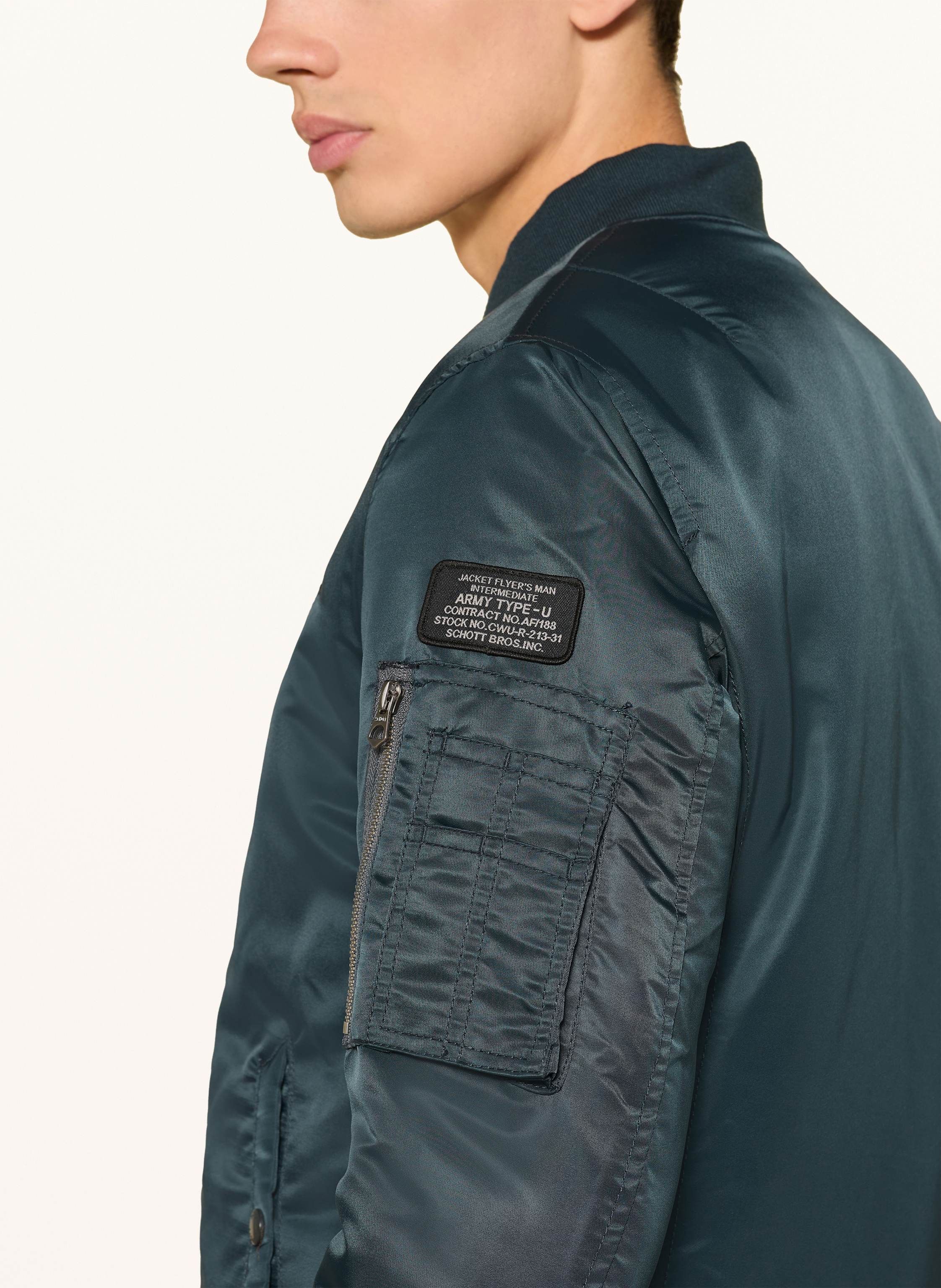 Thumbnail - Schott Nyc Blouson Airforce blau