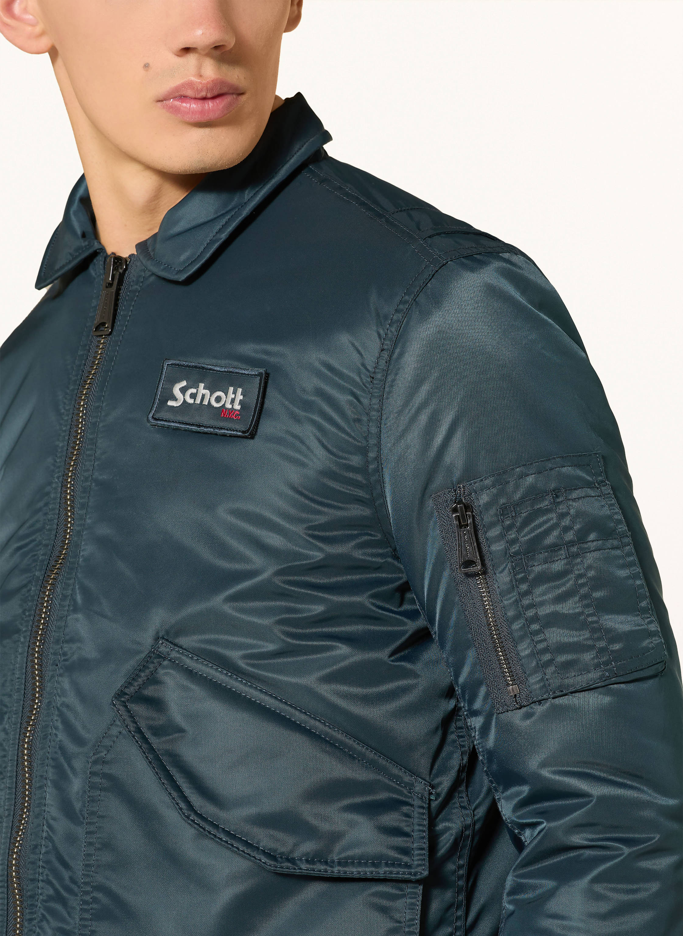 Thumbnail - Schott Nyc Blouson blau