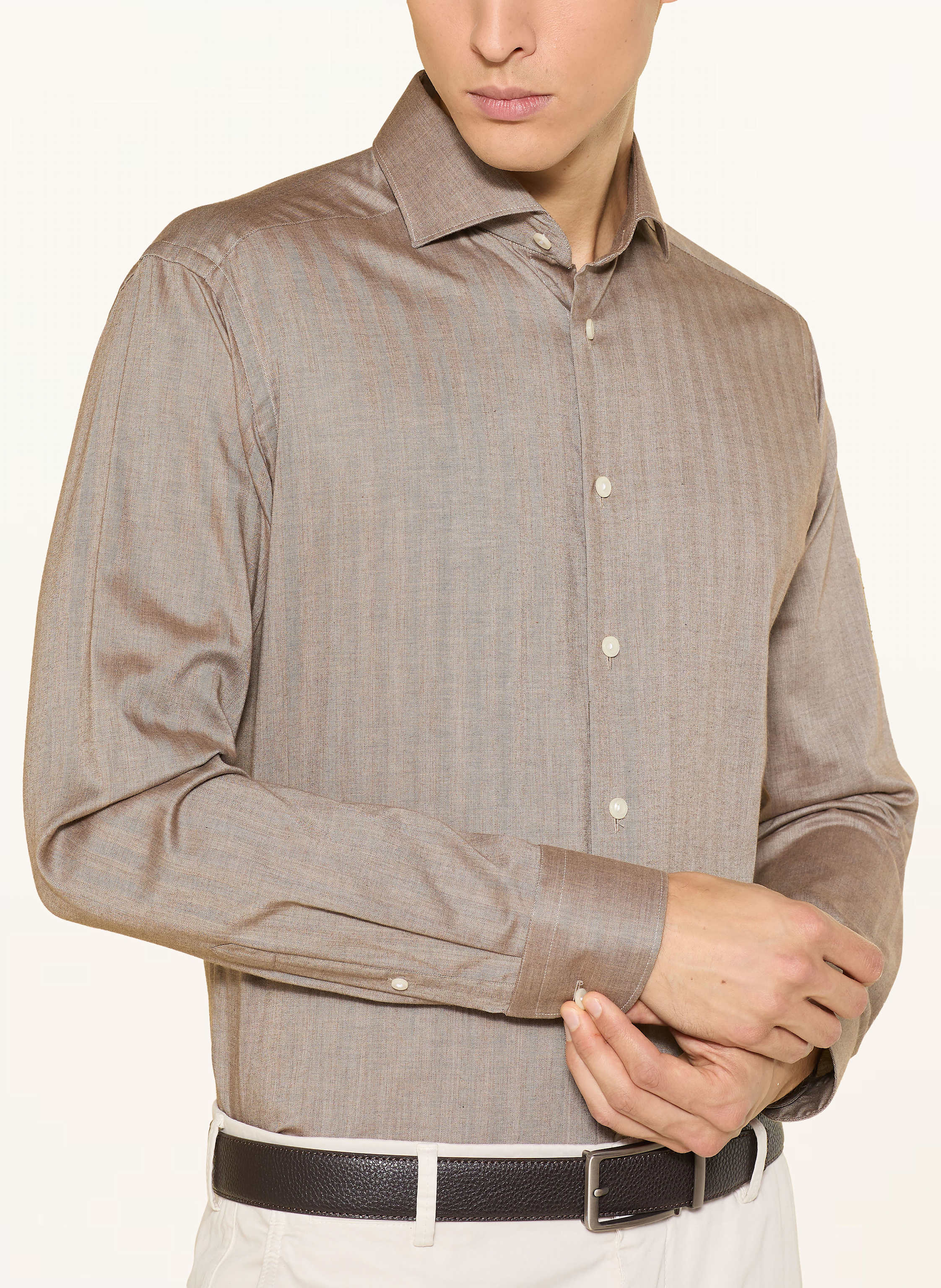 Thumbnail - Eton Hemd Slim Fit beige