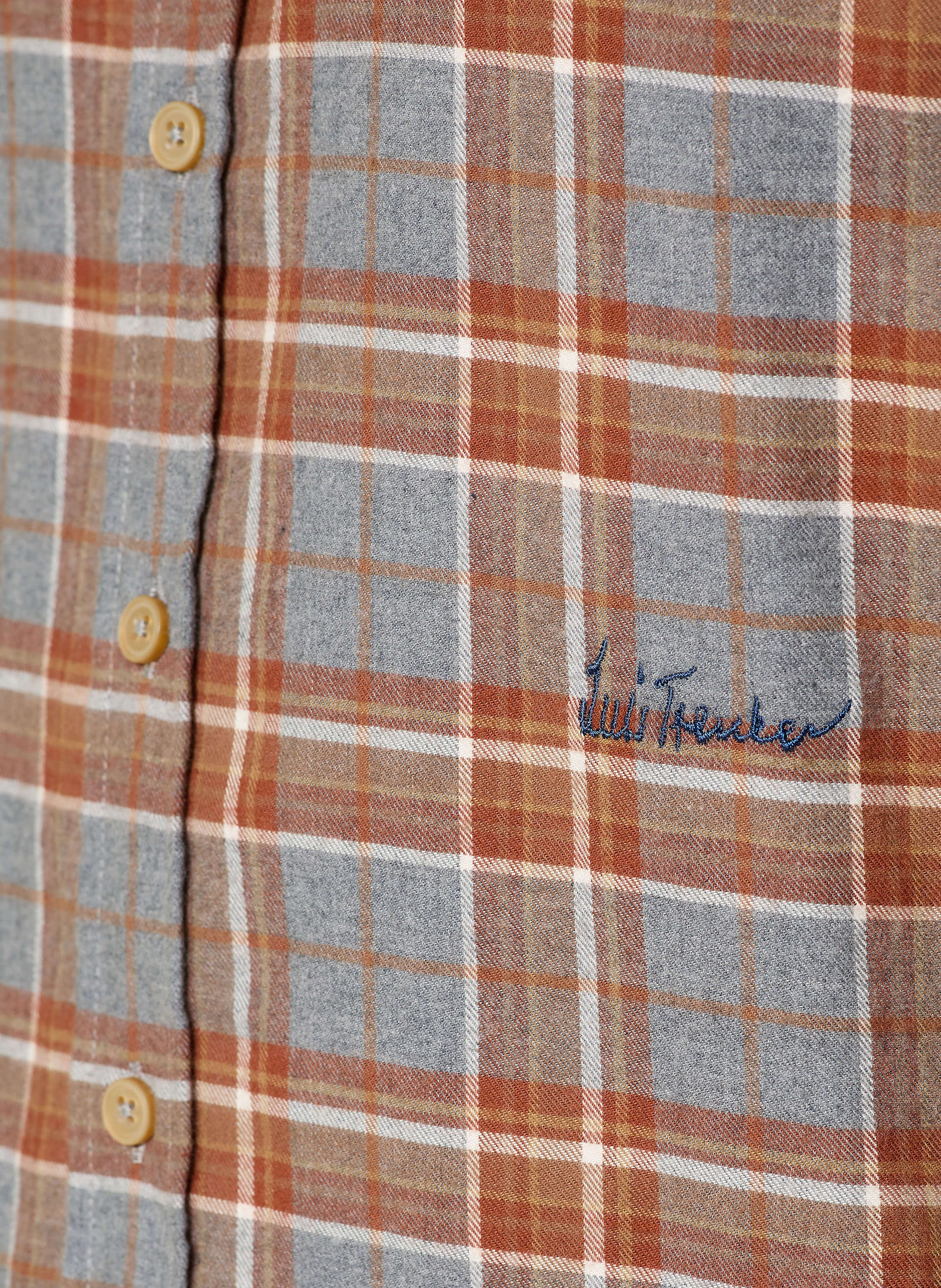 Thumbnail - Luis Trenker Flanellhemd Regular Fit grau