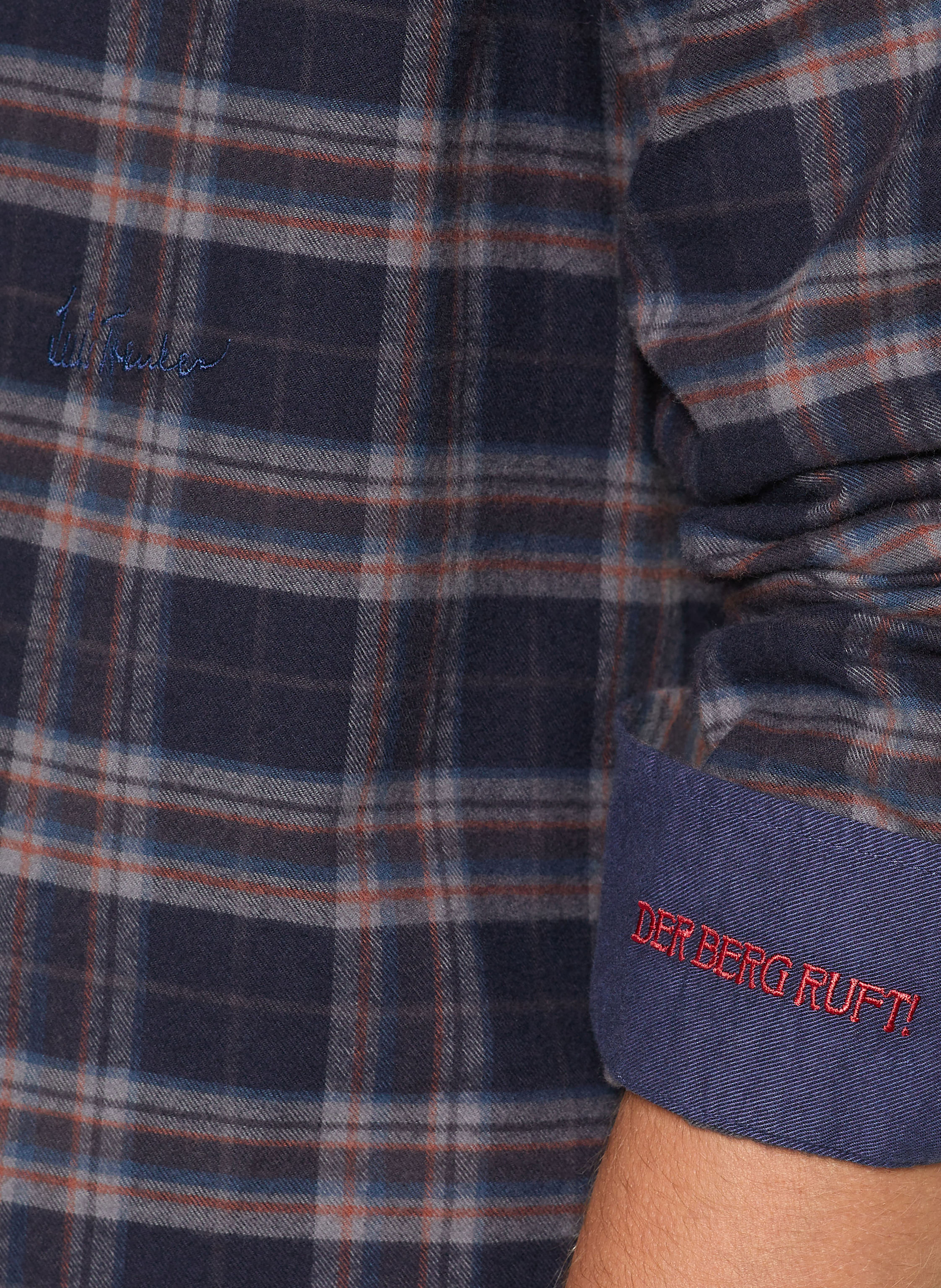 Thumbnail - Luis Trenker Flanellhemd Regular Fit blau