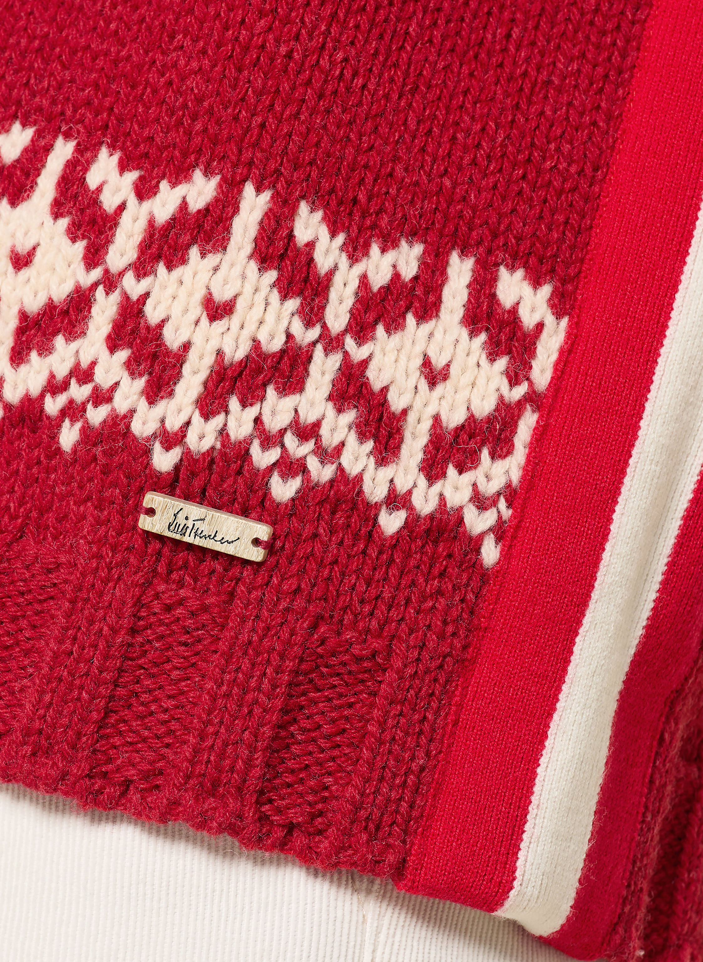 Thumbnail - Luis Trenker Strickjacke Luwall rot