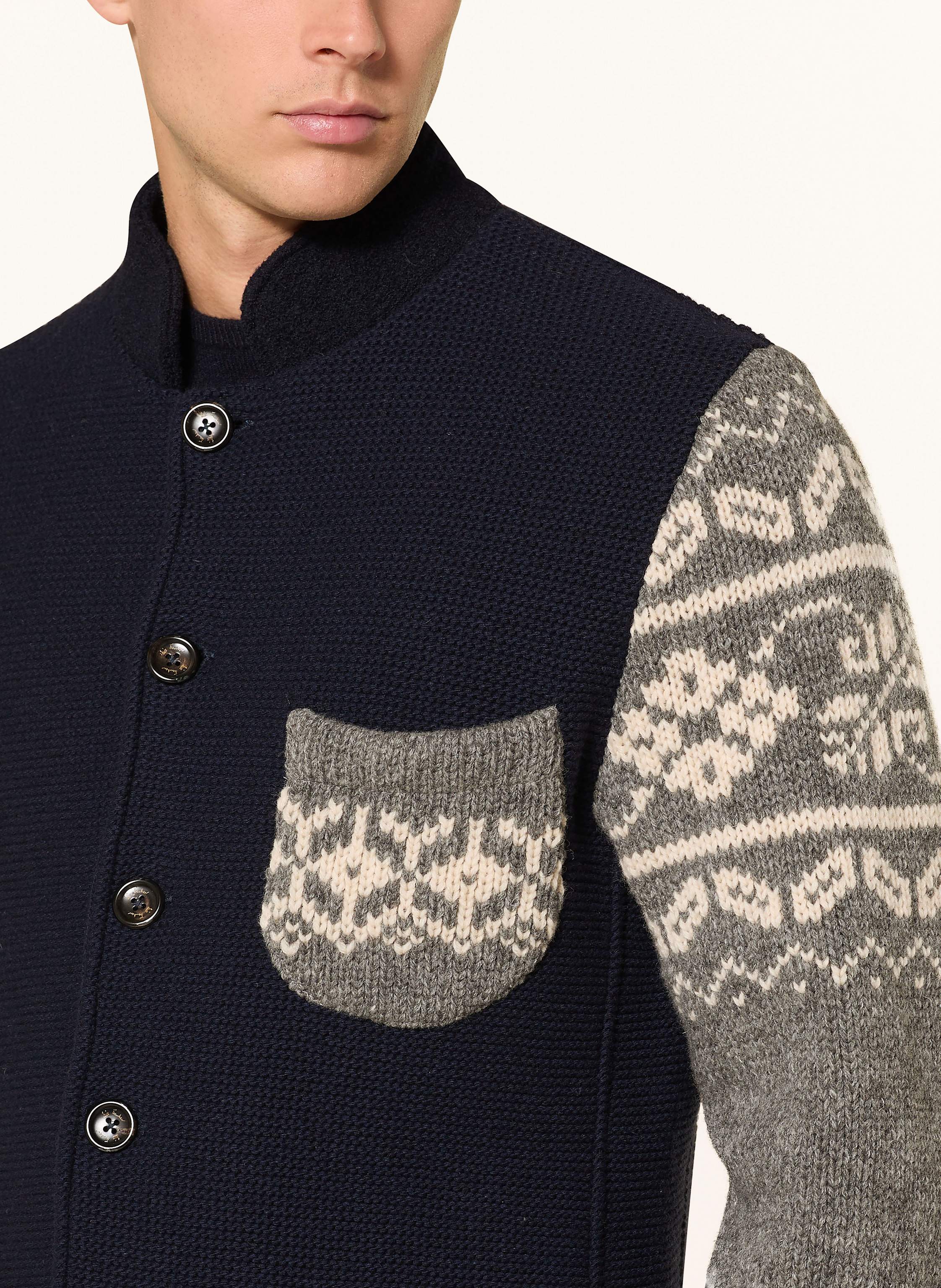 Thumbnail - Luis Trenker Strickjacke Luwainer blau